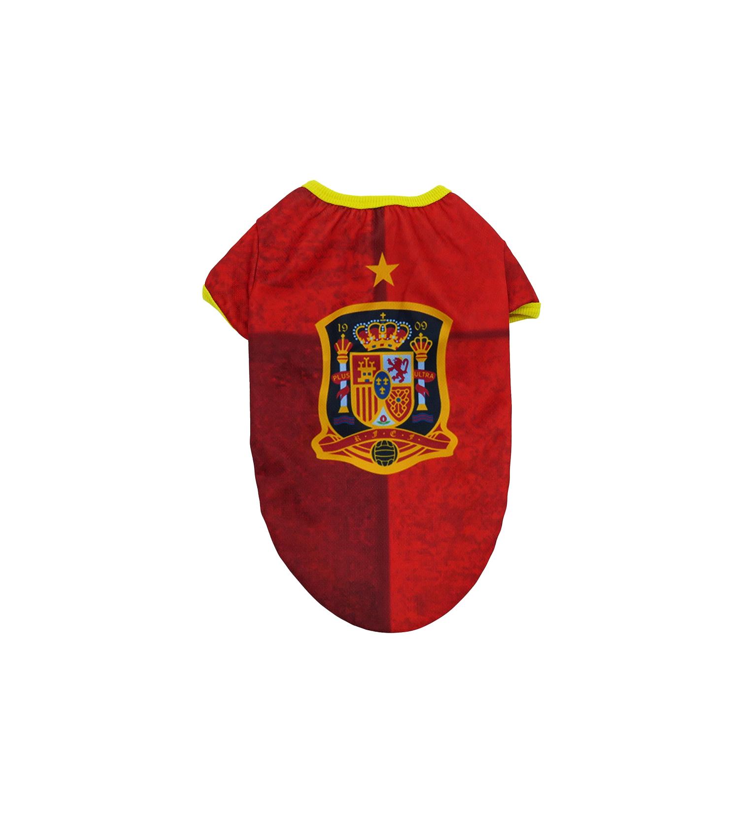 CYP Brands Spanish National Team Dog T-Shirt - Size M Red | International Shipping Available - Buy Online on SooperMarket.com