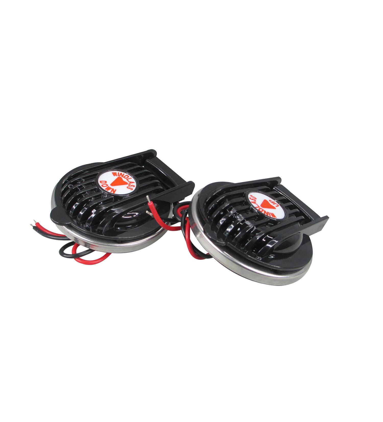 Pactrade Marine Boat Anchor Windlass Winch Foot Switch Black 2 pcs Up & Down 12/24v 5A - Buy Online on SooperMarket.com