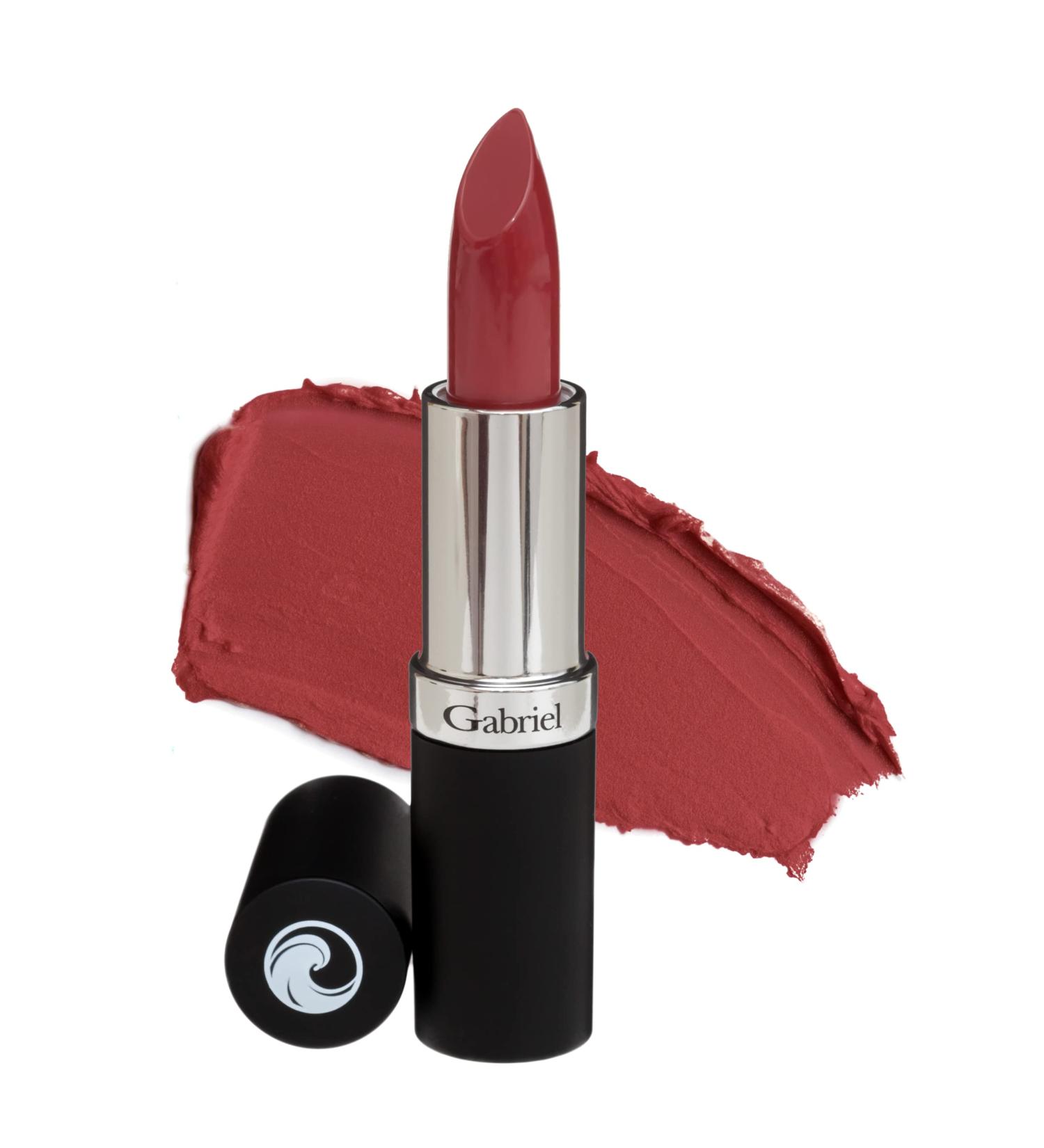 Gabriel Cosmetics Lipstick in Raisin - Burgundy Wine/Cool Cr me | Natural Vegan Gluten-free Lip Color with Jojoba Seed Oil and Aloe - 0.13 Oz - Buy Online on SooperMarket.com
