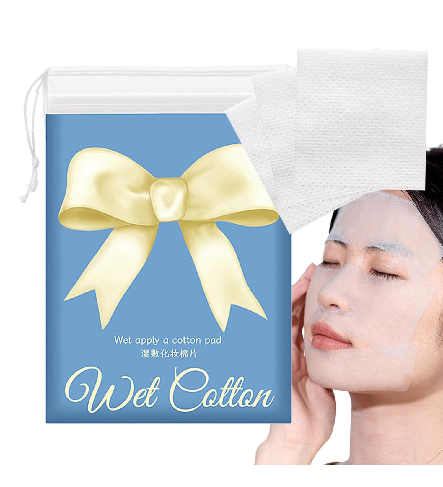 Cotton Pads for Face Toner | Stretchable Cosmetics Removal Pads Set of 200 Super Fit Face Cleansing Pads Breathable Pads for Cosmetics Removal All Skin Types Rowces - Buy Online on SooperMarket.com