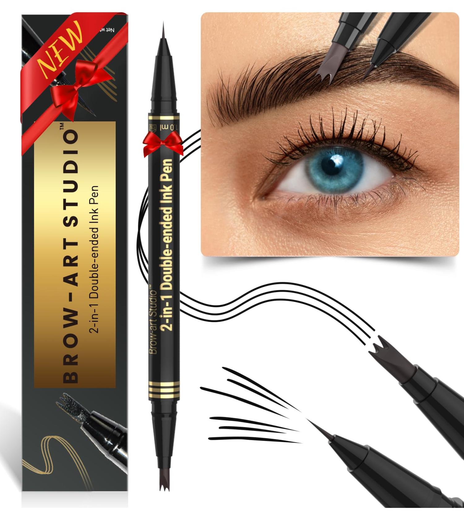 iMethod Microblading Eyebrow Pencil - 2-in-1 Dual-Ended Brow Pencil with 3-Tine Fork Tip & Brush Creates Natural Eyebrows Black 05 - International Shipping Available - Buy Online on SooperMarket.com