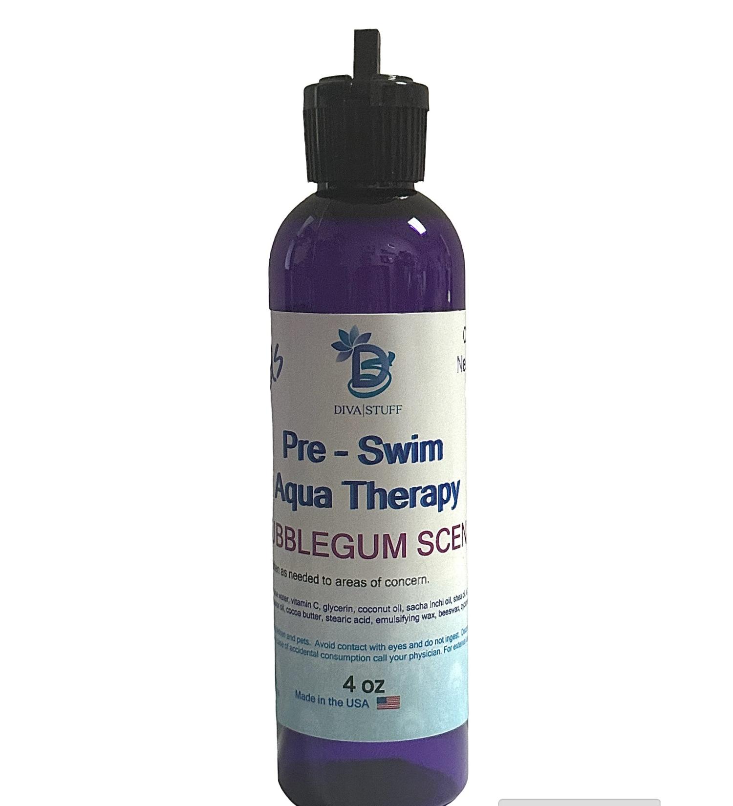 Diva Stuff Kids Pre-Swim Lotion - Aqua Therapy Chlorine & Salt Water Protection 4 oz Bubblegum Scent - Made in USA - Buy Online on SooperMarket.com