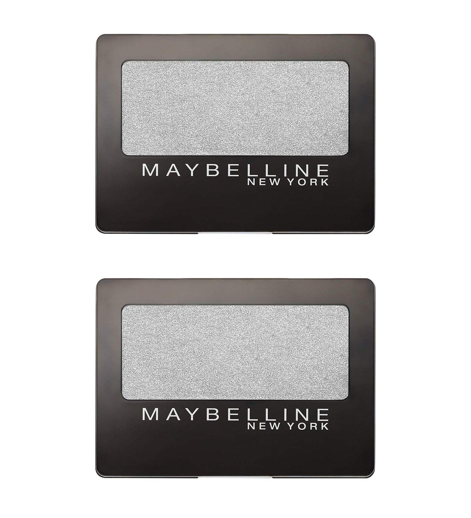 (2 Pack) Maybelline Expert Wear Eyeshadow NY Silver 0.08 oz.