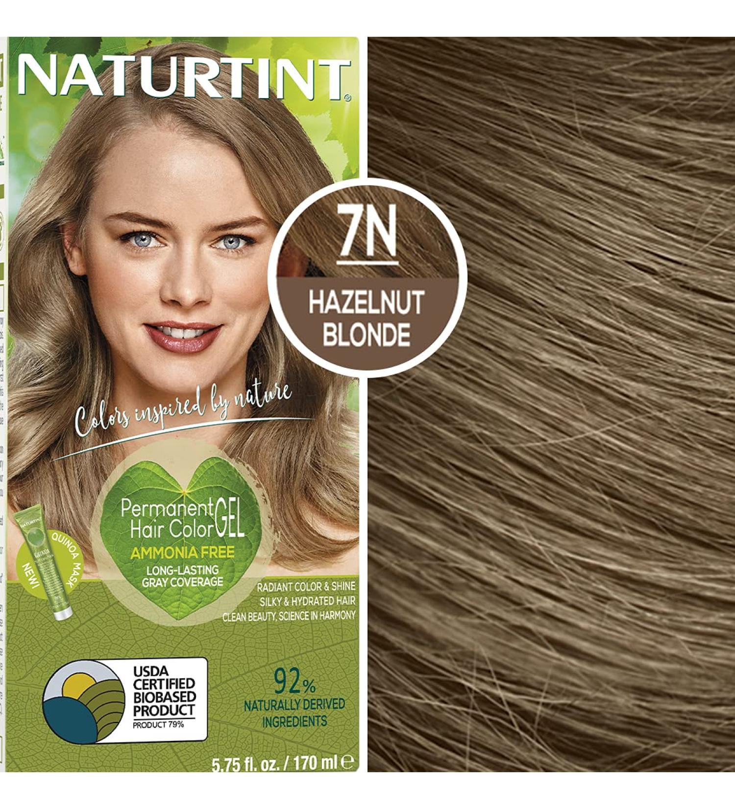 Naturtint 7N Hazelnut Blonde Hair Color - Ammonia Free, Vegan, 100% Gray Coverage - Buy Online on SooperMarket.com