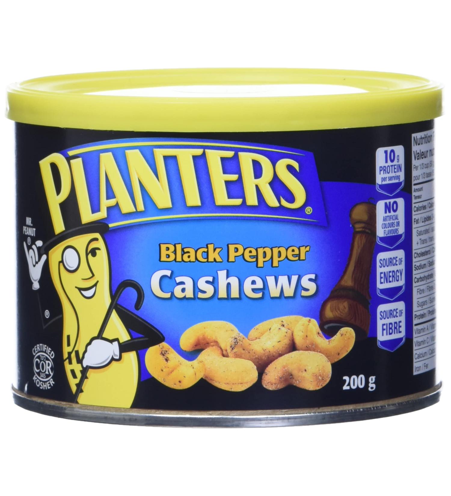 Planters Black Pepper Cashews 200 Grams - Buy Online on SooperMarket.com