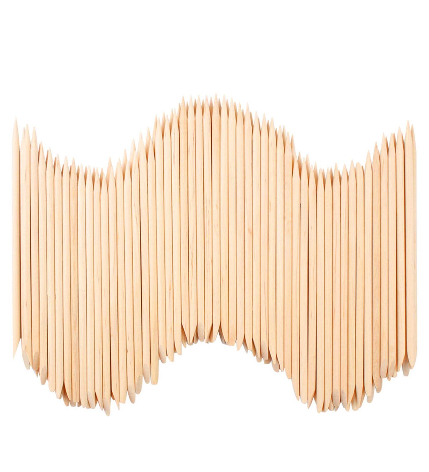 300 PCS Double Sided Wooden Orange Sticks for Manicure & Pedicure - Buy Online on SooperMarket.com