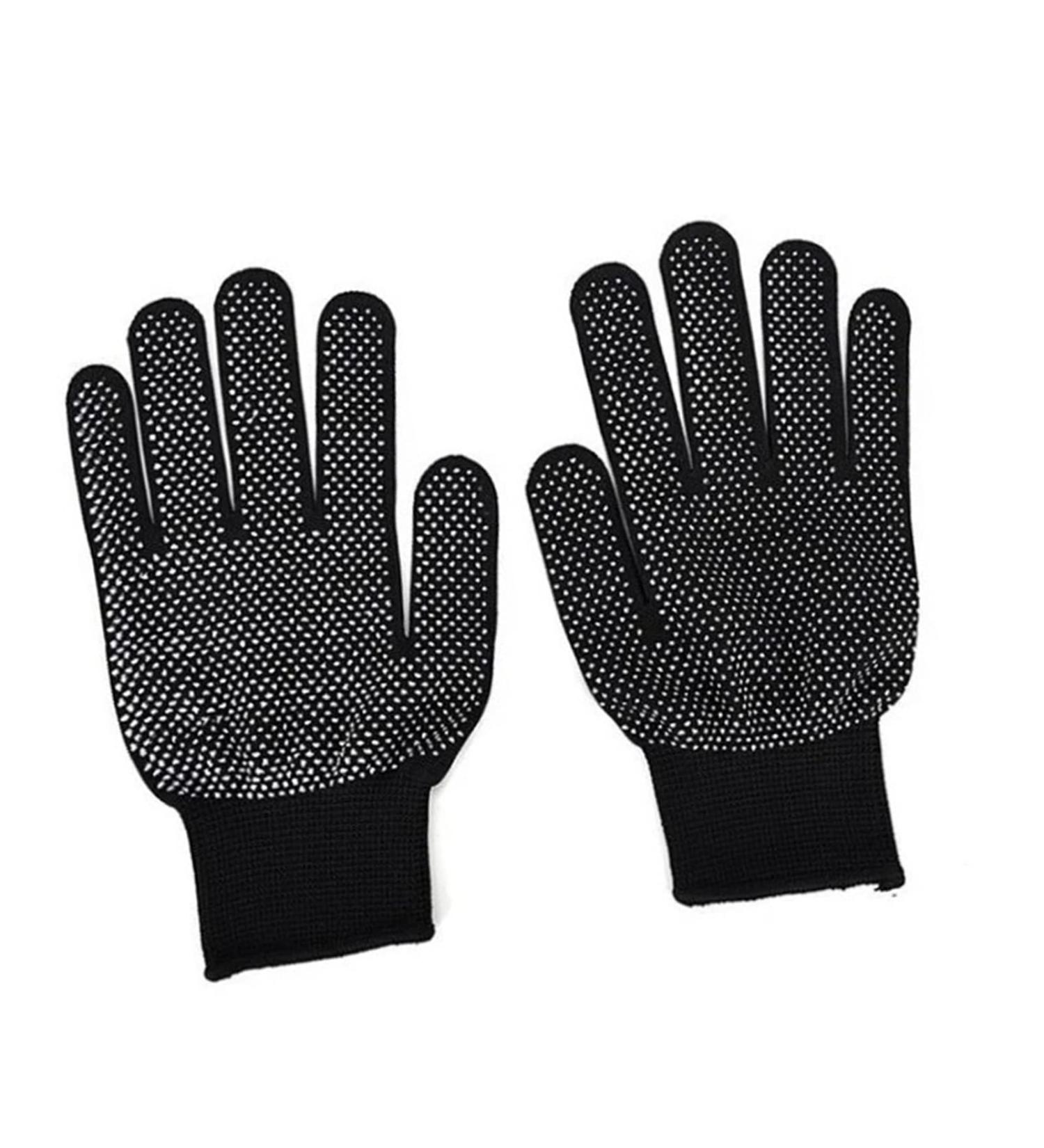 1 Pair Heat Resistant Gloves for Hair Styling Curling Iron Heat Proof Gloves Mitts for Hair Tools - Buy Online on SooperMarket.com