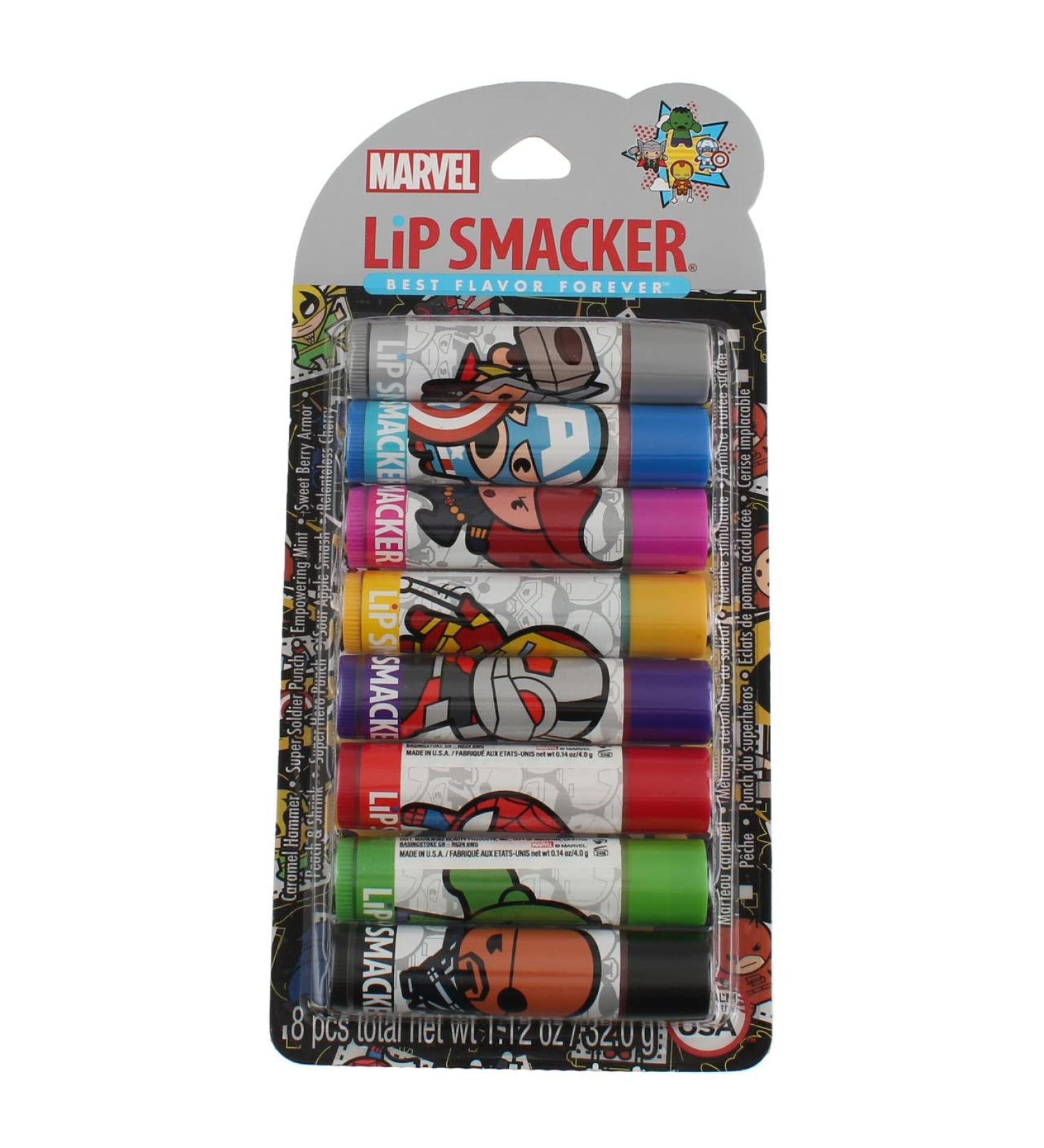 Buy Lip Smacker Marvel Avengers Party Pack - 8 Flavorful Lip Balms - Buy Online on SooperMarket.com