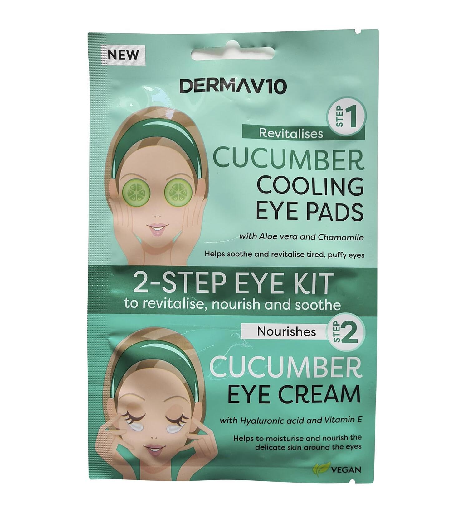 DERMA V10 EYE MASK CUCUMBER