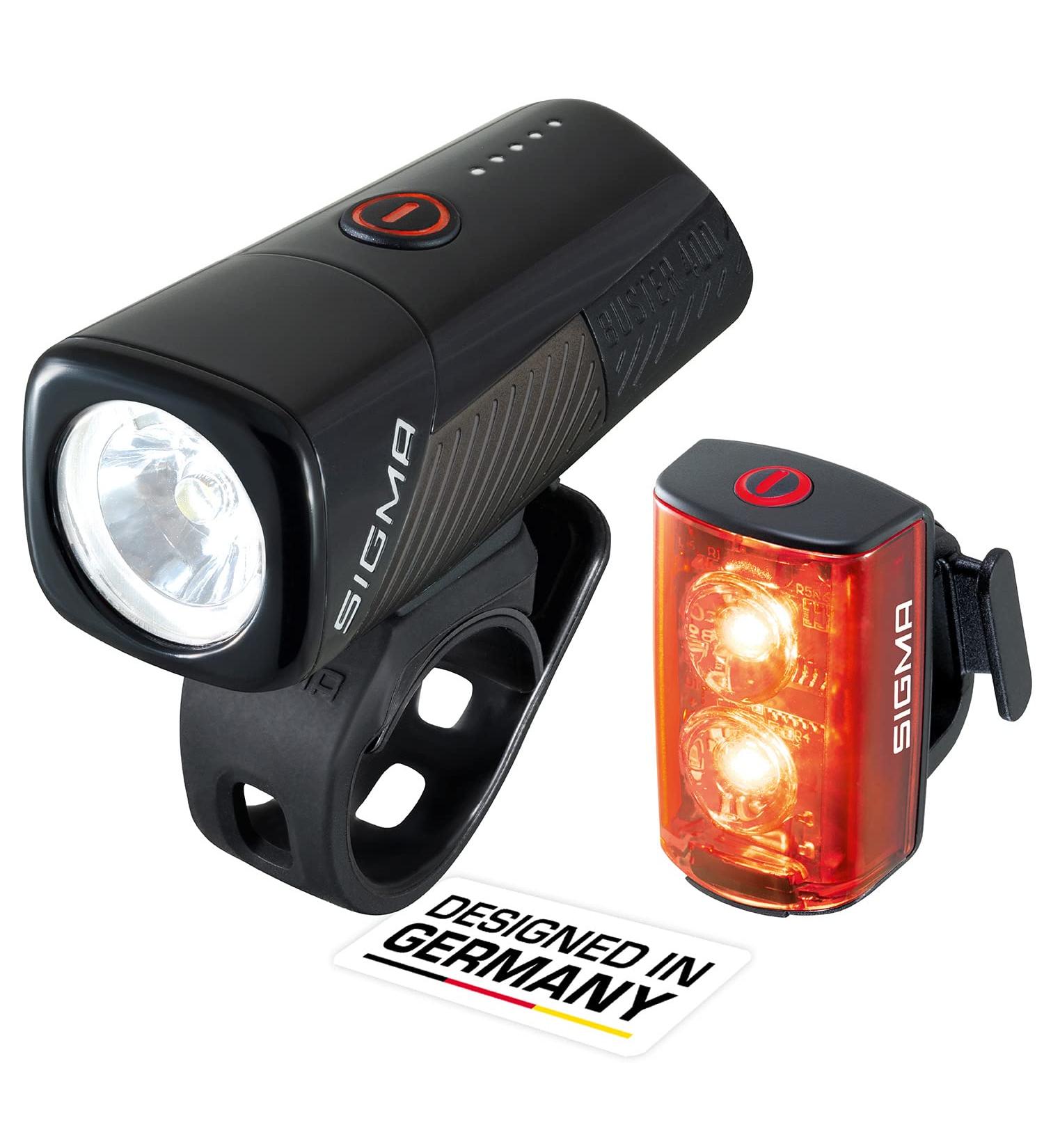 Sigma Buster 400 TR.RL 80 LED USB Headlight Set - Sport Black One Size | International Shipping Available - Buy Online on SooperMarket.com
