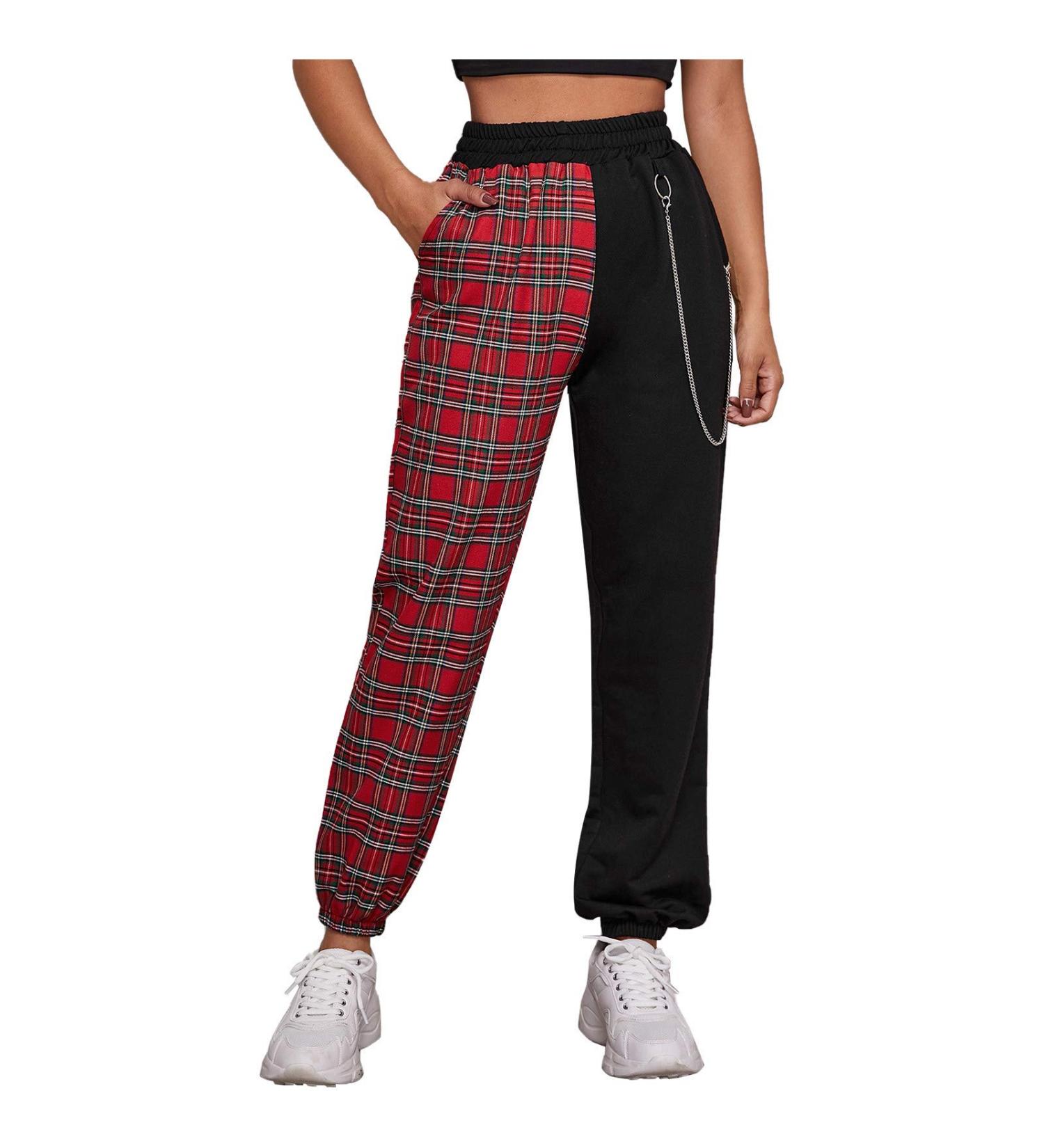 WILLBEST Sport Pants for Women Running Jogger Causal Athletic Workout Sweatpants Ladies Loose Fit Trouser Tracksuit Bottoms Activewear 5507-djufh-red#1 M - Buy Online on SooperMarket.com