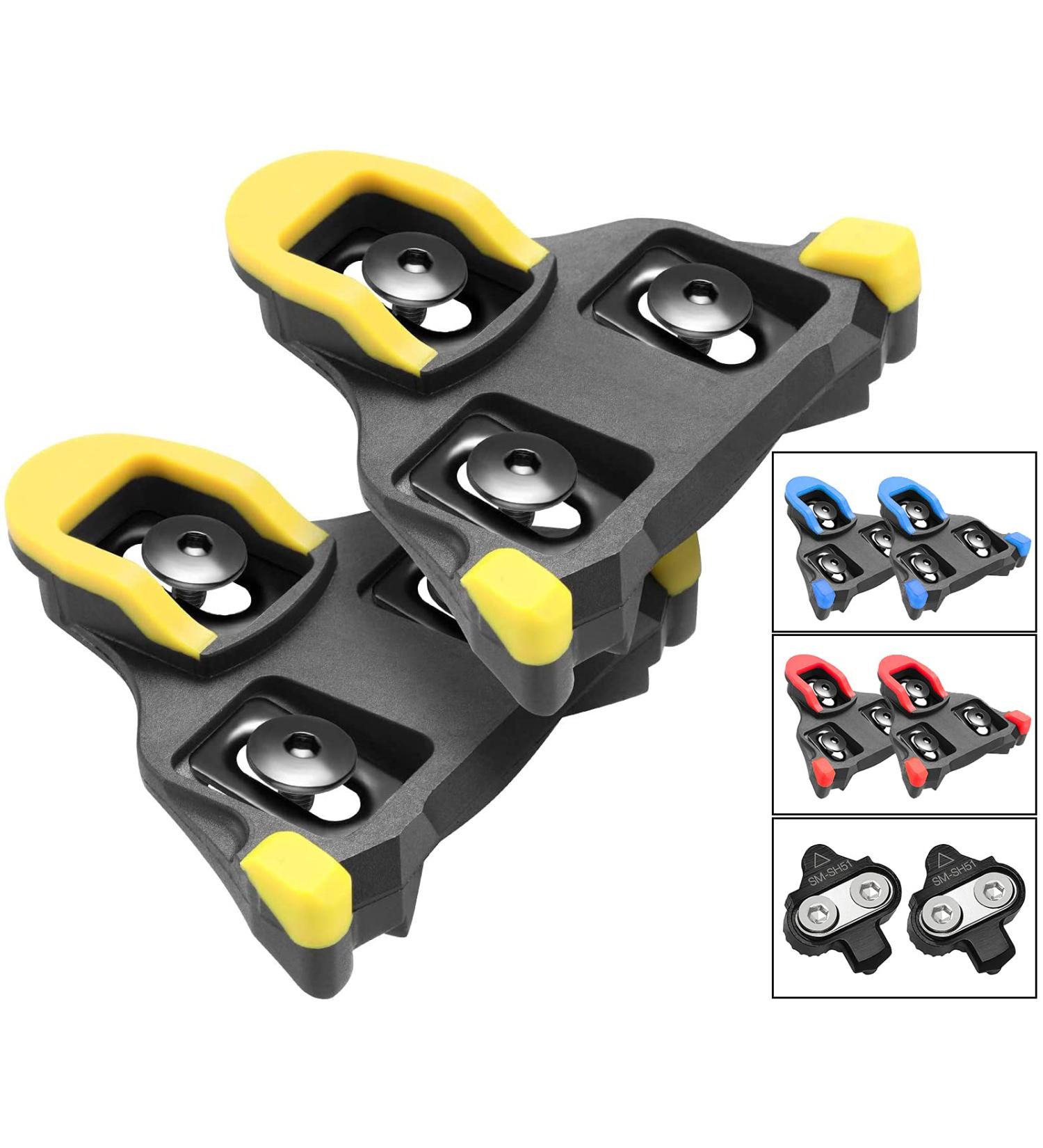 NAACOO SPD Road Bike Cleats for Shimano Speed-SL - Yellow Cleats Set for Indoor Outdoor Cycling - Buy Online on SooperMarket.com