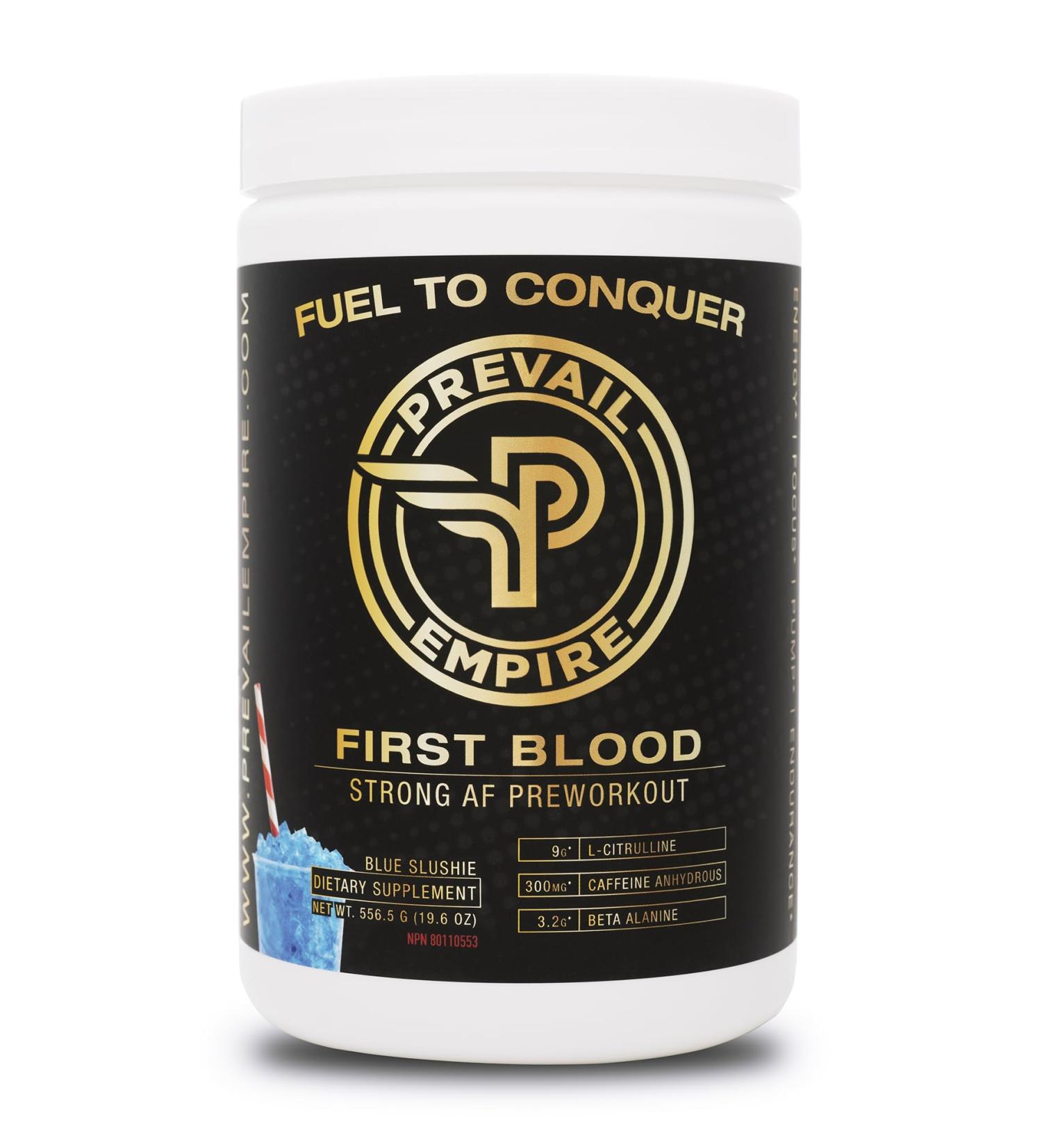 First Blood Strong AF Pre-Workout (556.5 Blue Slushie) Blue Slushie 556.5 - Buy Online on SooperMarket.com