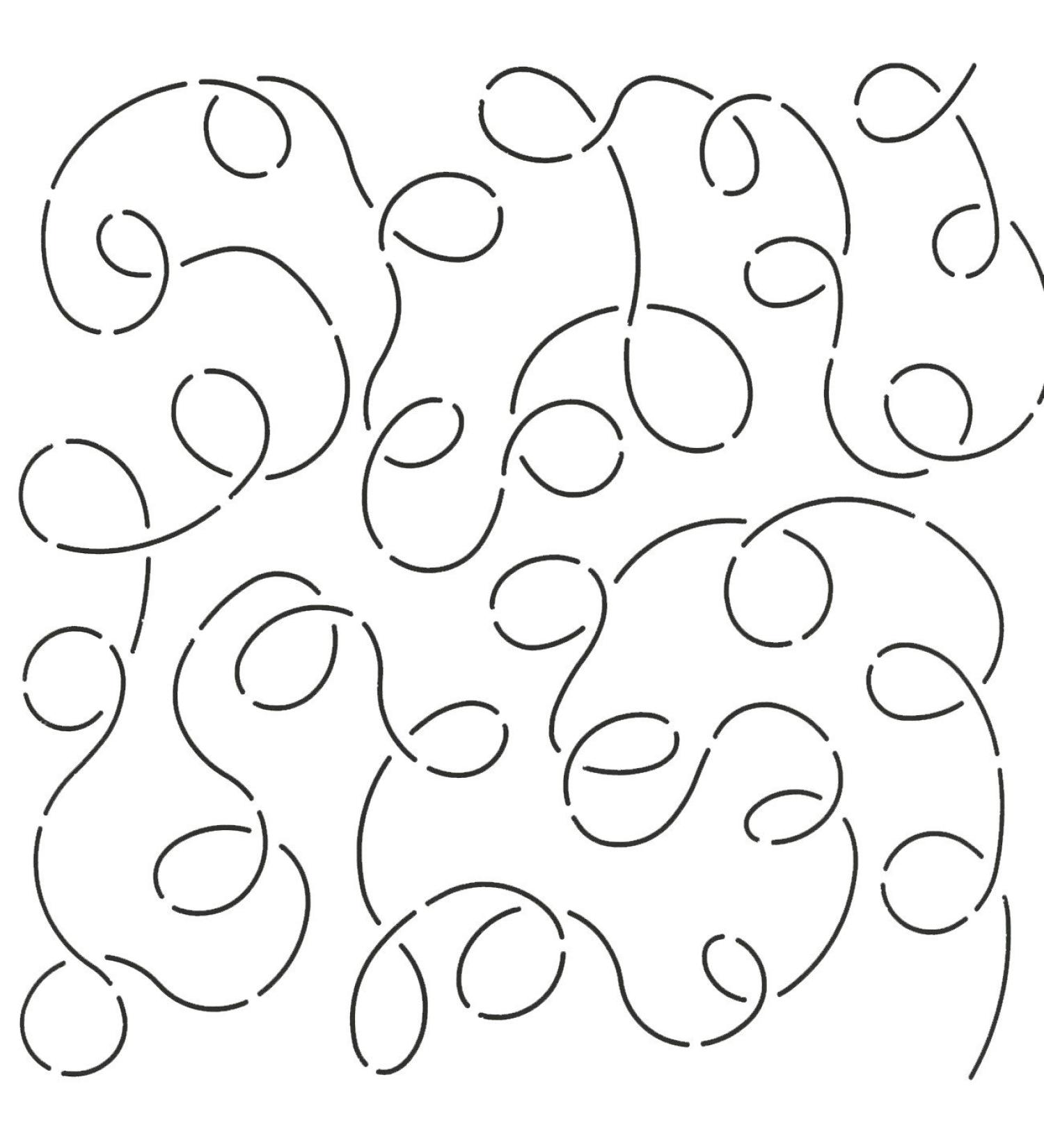 Quilting Creations Large Loop Background Quilt Stencil  11