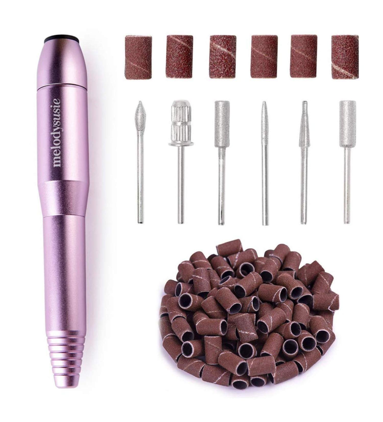 MelodySusie Portable Electric Nail Drill - Professional Efile Kit for Acrylic & Gel Nails - Manicure/Pedicure Tool in Purple - Buy Online on SooperMarket.com
