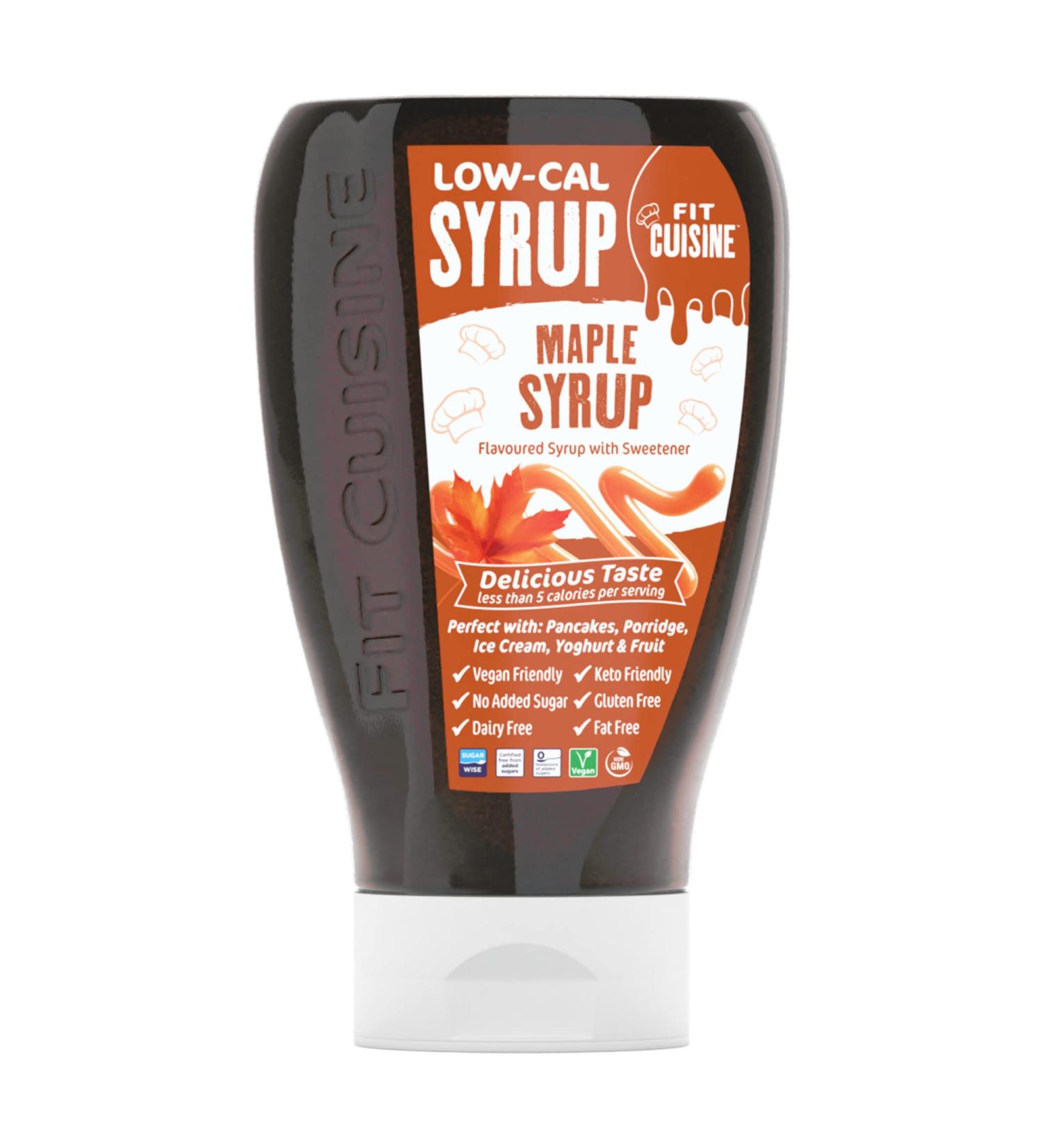 Fit Cuisine Low Calorie Syrup - Low-Cal Syrup to Support Weight Management Low Carb Diet Keto Friendly Vegan For Pancakes Desserts Porridge Ice Cream - 425ml (Maple Syrup) - Buy Online on SooperMarket.com