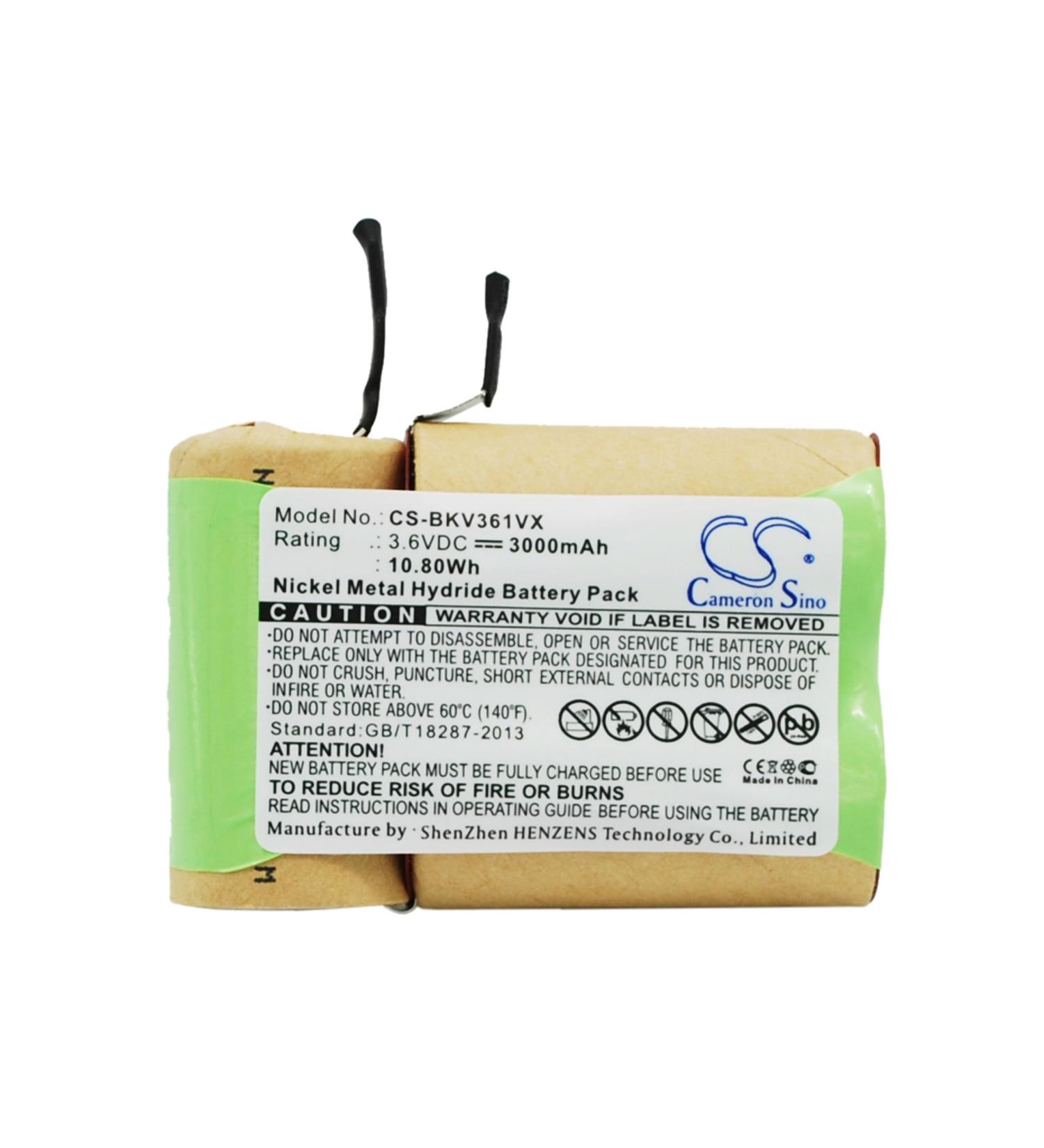 3000mAh Replacement Battery for Black & Decker V3600 V3610 V3610G V3610P V3603 - High Capacity 3.6V - Buy Online on SooperMarket.com