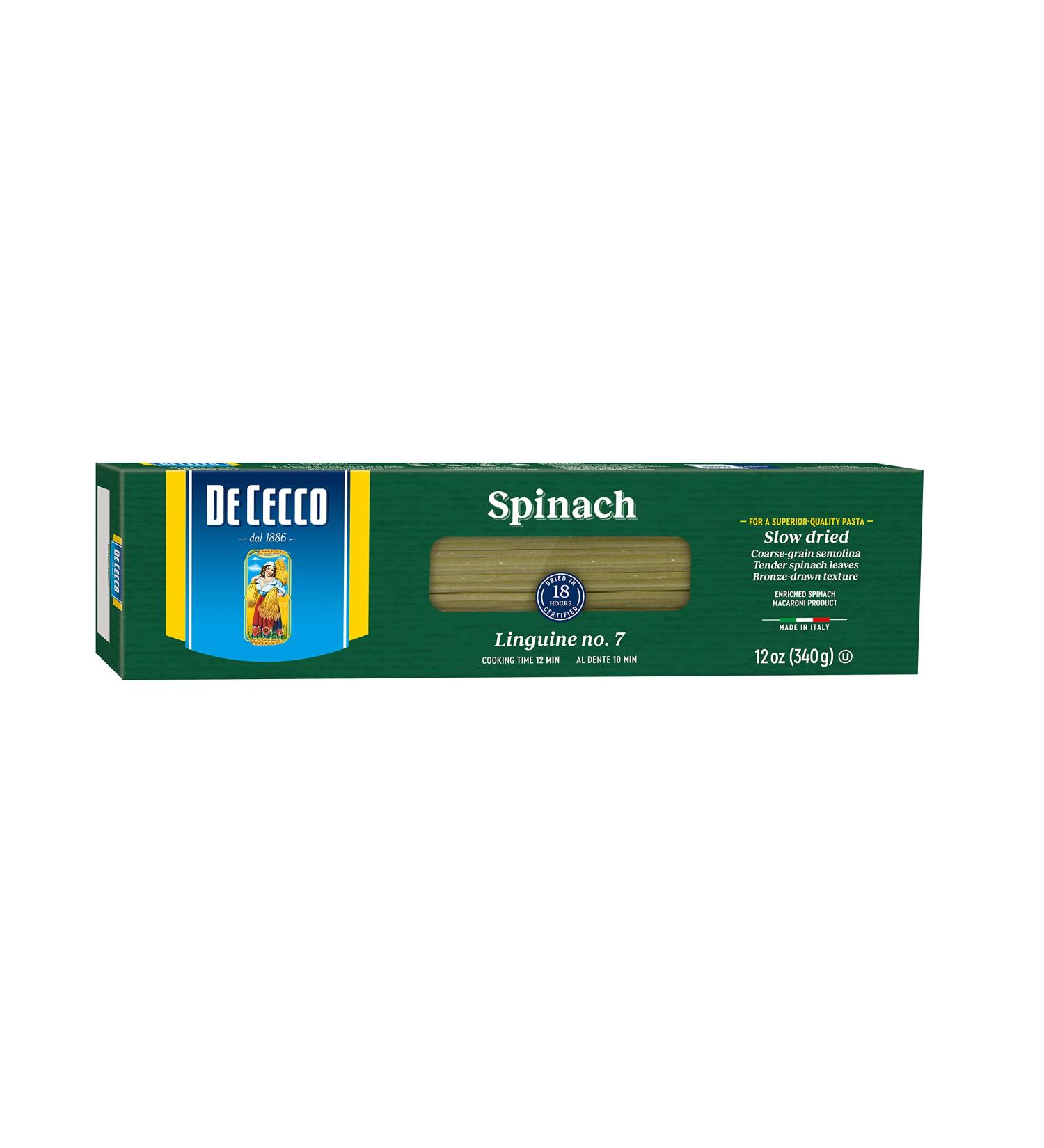 De Cecco Organic Spinach Linguine Penne Regate - 1 Pack - Buy Online on SooperMarket.com