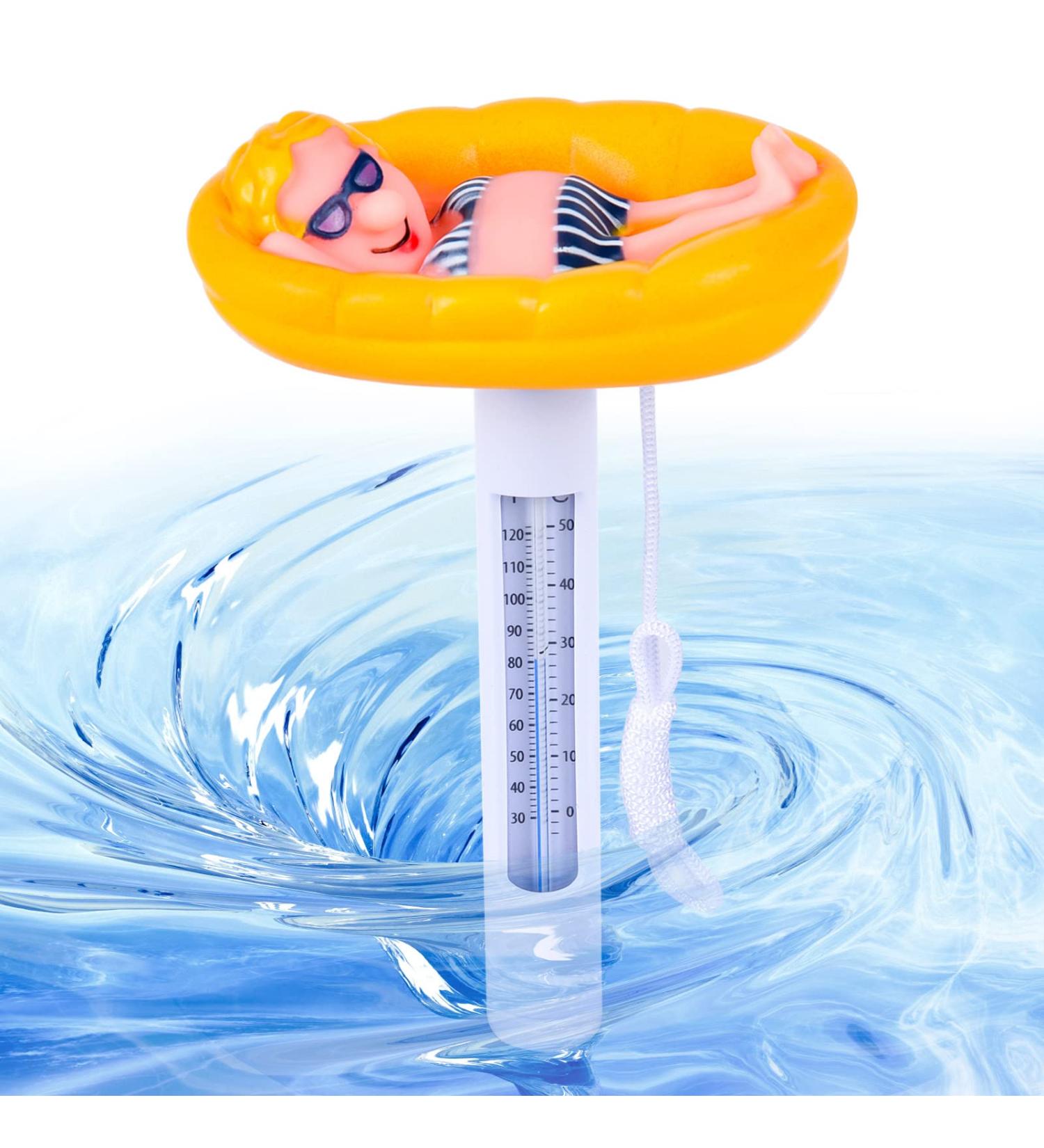 Formizon Floating Pool Thermometer - Break-Resistant Water Temperature Gauge for Pools Spas & Ponds - Buy Online on SooperMarket.com