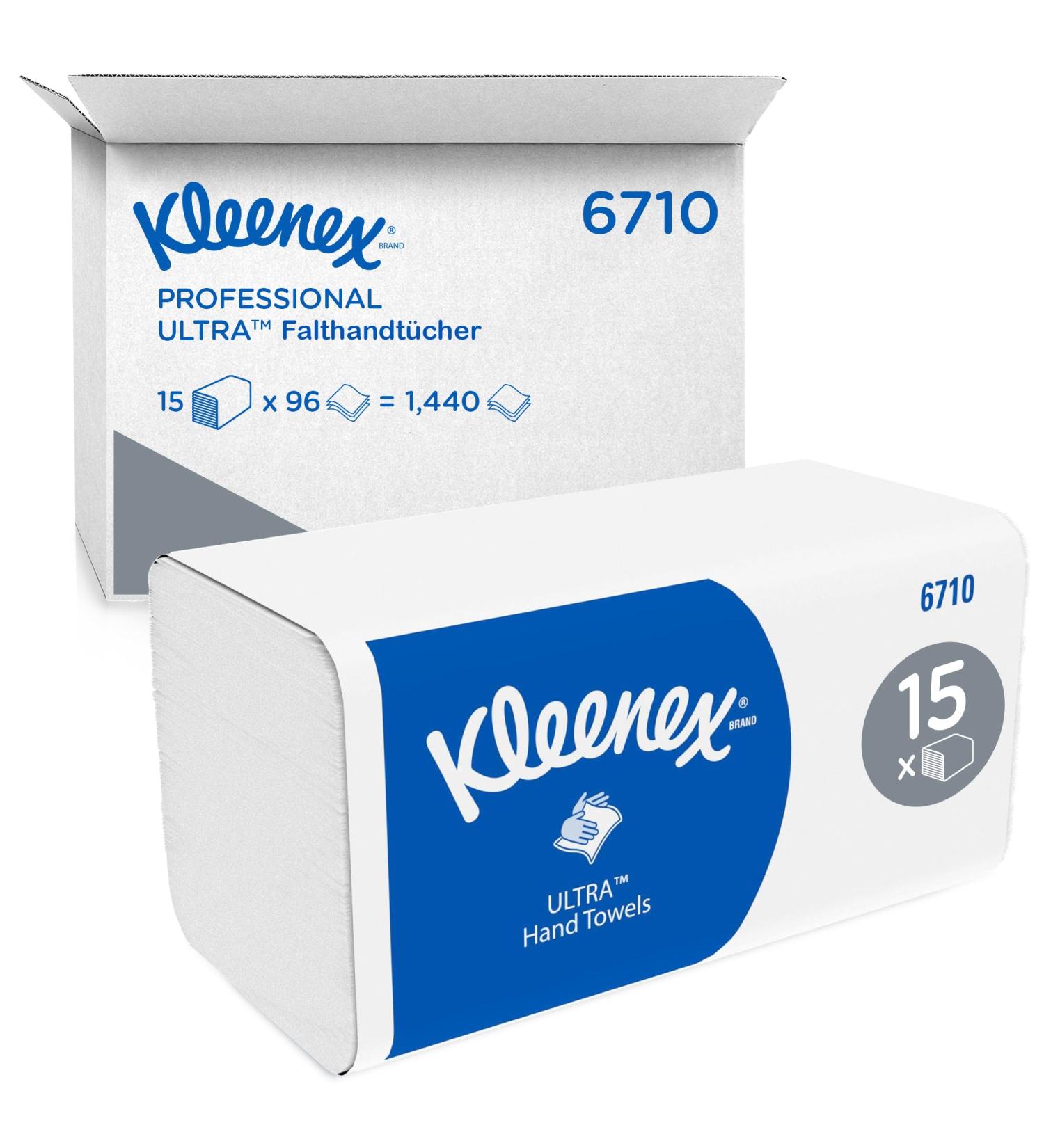 Kleenex Ultra Paper Towels - 3-Layer V-Fold Soft & Absorbent 15 Packs x 96 Towels - Perfect for Home & Business | Buy Internationally - Buy Online on SooperMarket.com