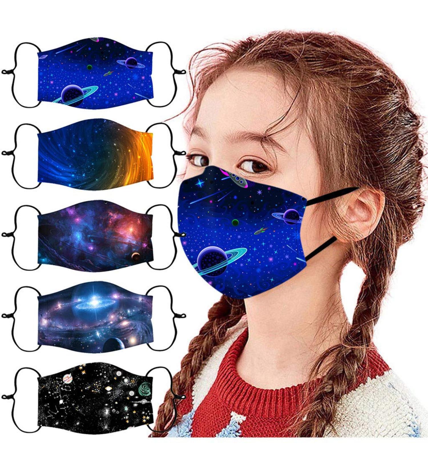 5 Packs Kids Protect_Cover_Mask Reusable Cotton Boys Girls (A) - Buy Online on SooperMarket.com