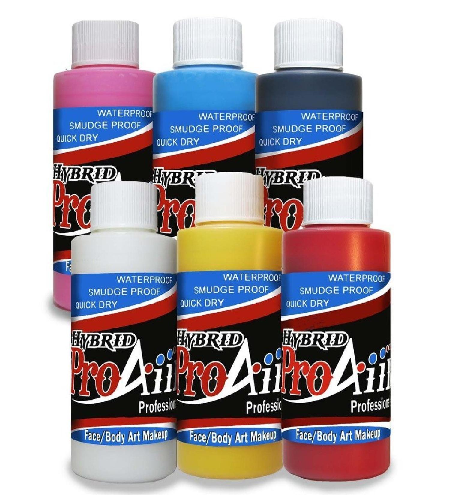 ProAiir Face and Body Painting Makeup - 6 Primary Colors (1 oz each) - Perfect for Art Costumes & Events - International Shipping Available - Buy Online on SooperMarket.com