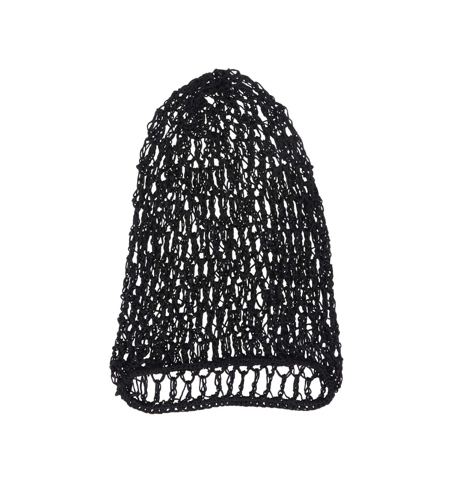 LUOEM Black Crochet Hairnet Sleep Cap Snood Cover for Women - 5.9 x 3.9 x 0.12 inch - Buy Online on SooperMarket.com