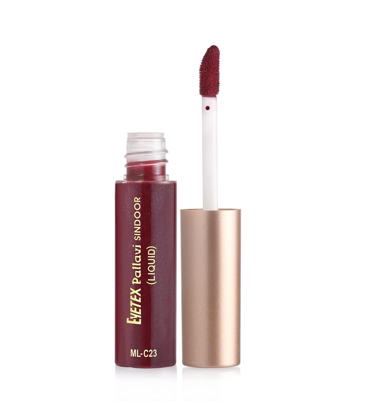 Eyetex Pallavi Dark Maroon Sindoor Liquid 7.5g | Buy Internationally | Perfect for Indian Weddings - Buy Online on SooperMarket.com