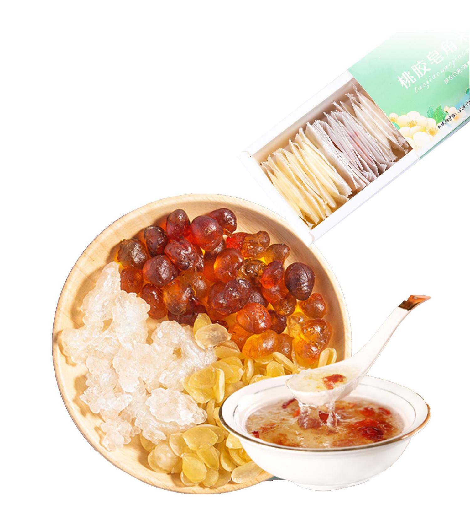 Peach Gum Soap Horn Rice Snow Swallow Combination 150g (30 bags) Peach Gum Combination Can be cooked with goji berries red dates rock sugar and fruits independent Package - Buy Online on SooperMarket.com