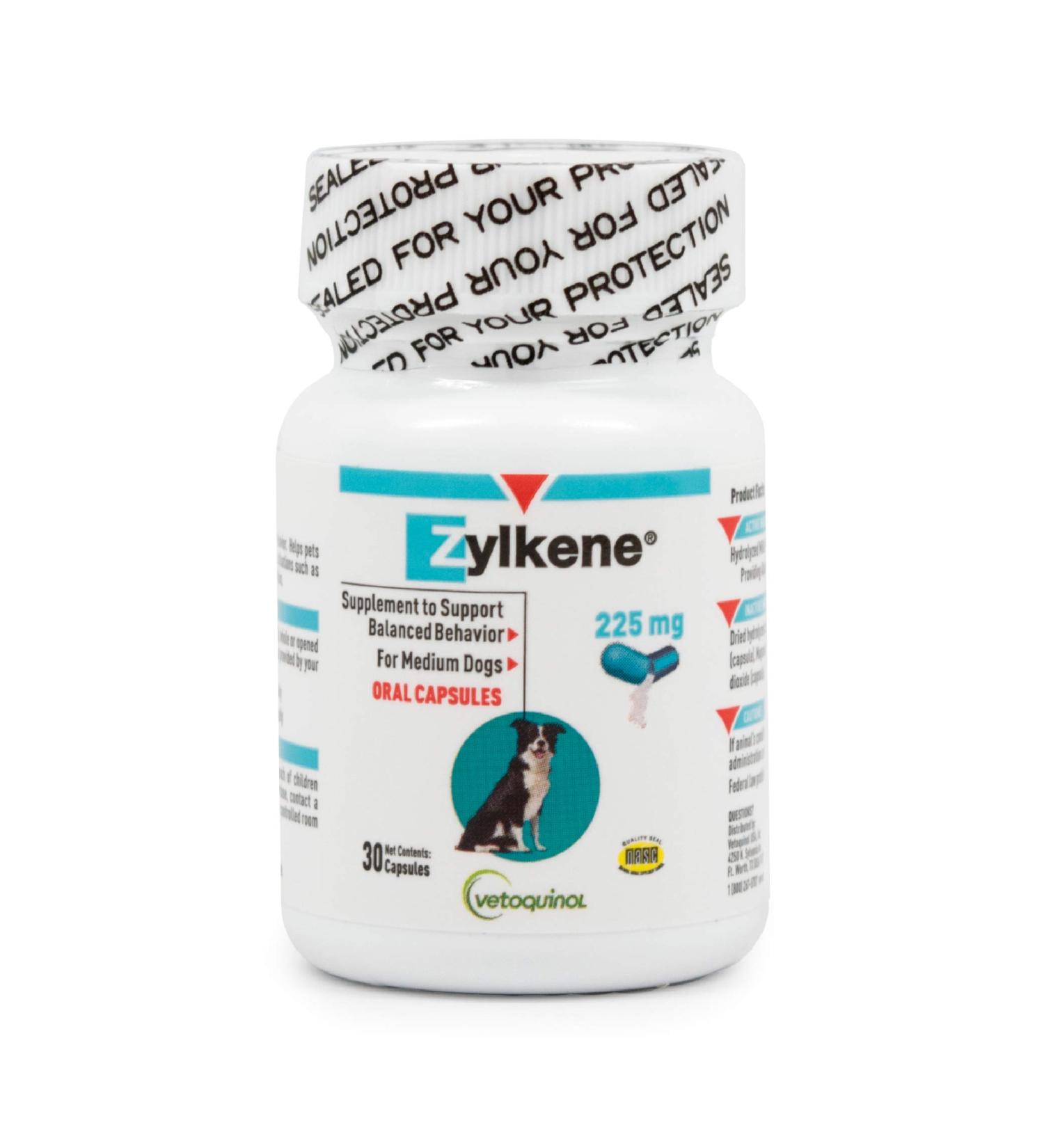 Vetoquinol Zylk ne 225mg - 30 Capsules for Pet Calm & Relaxation | Buy Internationally - Buy Online on SooperMarket.com