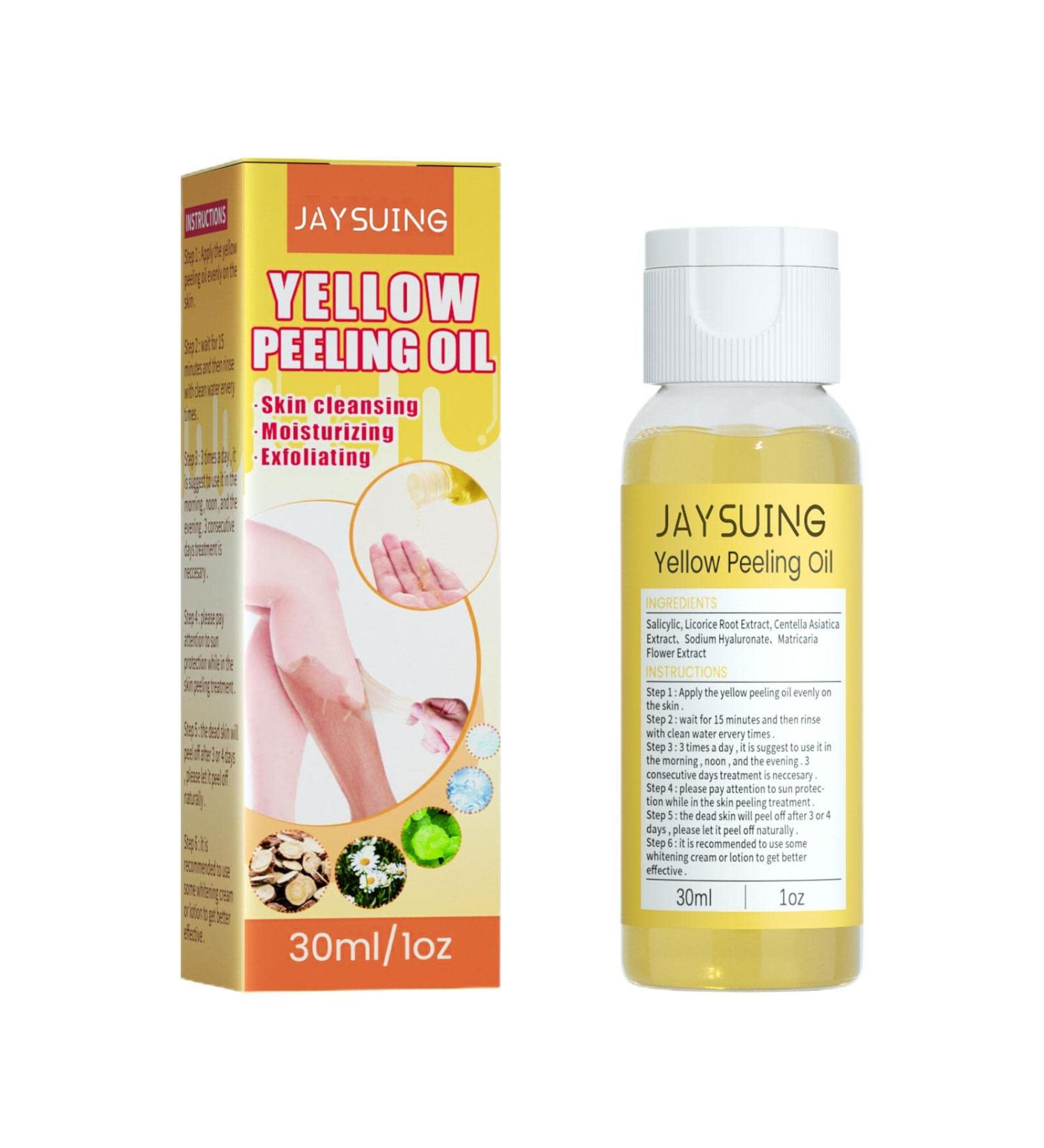 Yellow Peeling Oil Strong Peeling Oil Extra Peeling Oil Suitable for Dark Skin Body Face Dark Spots Brightening Complexion - Buy Online on SooperMarket.com
