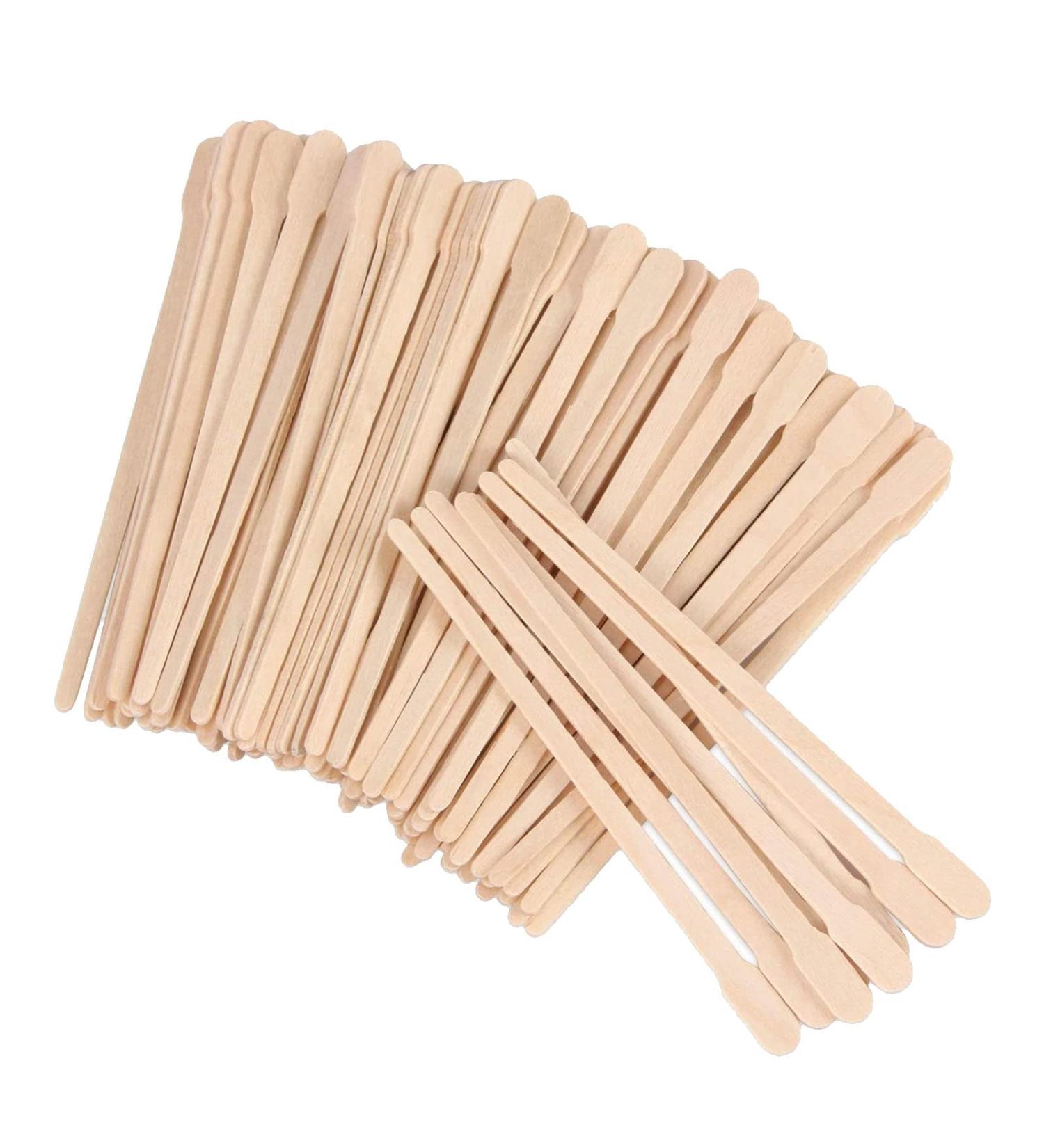 600 Small Wax Trowels & Wooden Sticks Set for Hair Removal | Facial Eyebrow Waxing Spatula Kit for Smooth Skin - Buy Online on SooperMarket.com