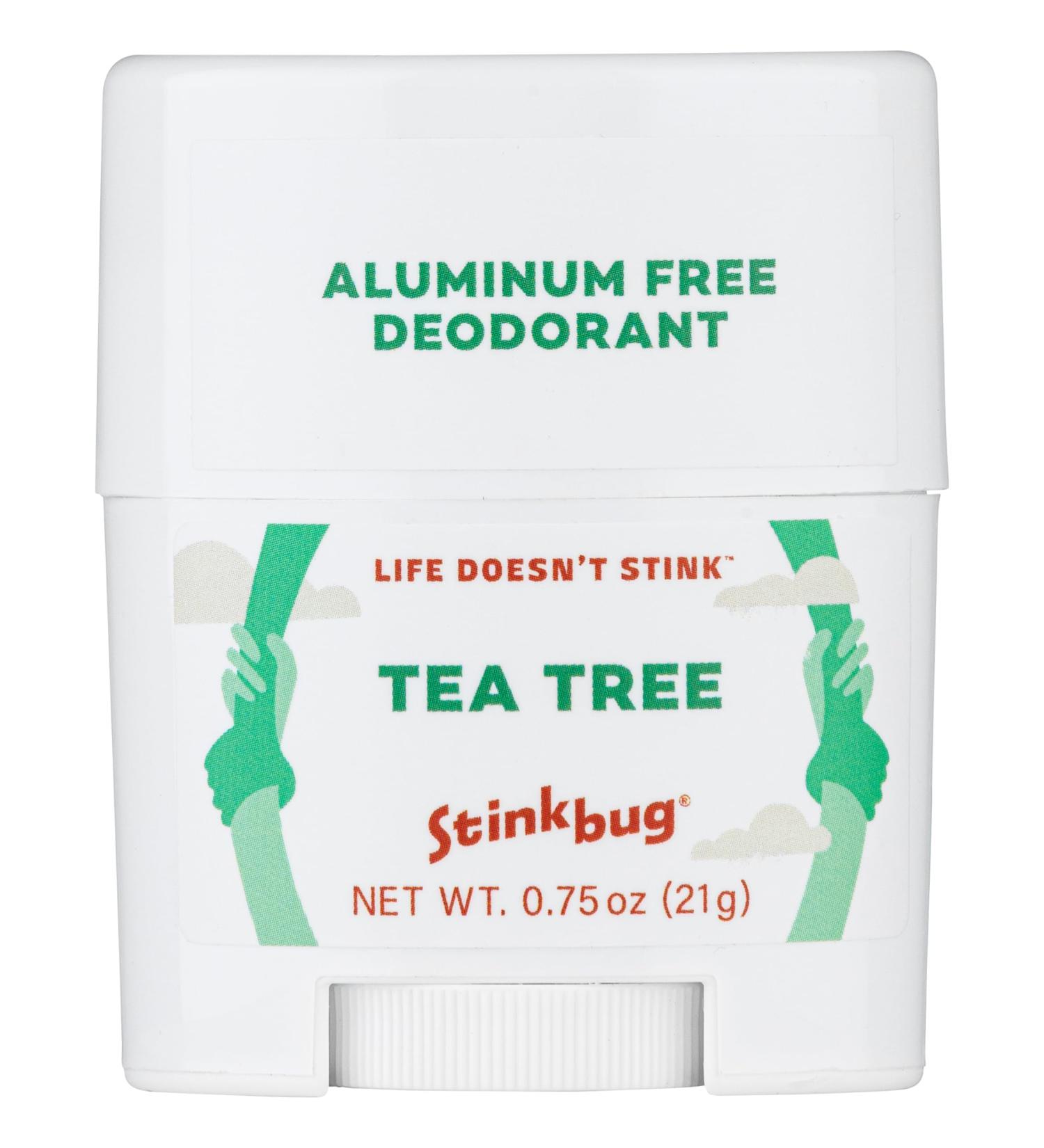Aluminum Free Travel Size Deodorant - All Natural Tea Tree 3-Pack (0.75 Oz) | Paraben Free - Buy Online on SooperMarket.com