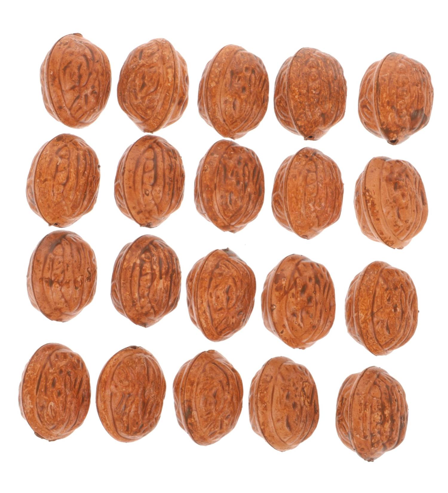 Alipis 20pcs Faux Fruit Decor Walnut Ornament Photo Props Walnut Artificial Food Fake Fruit Walnut Background Pretend Play Food Figure Lifelike Nut Ornament Wedding Birthday Present - Buy Online on SooperMarket.com