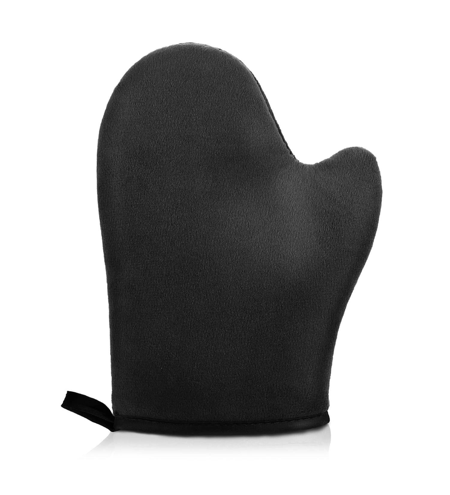 WLLHYF Self Tanning Mitt Applicator - Ultra Soft 3D Design Glove for Face and Back - Black Tanner Mitts for Smooth Application - Buy Online on SooperMarket.com