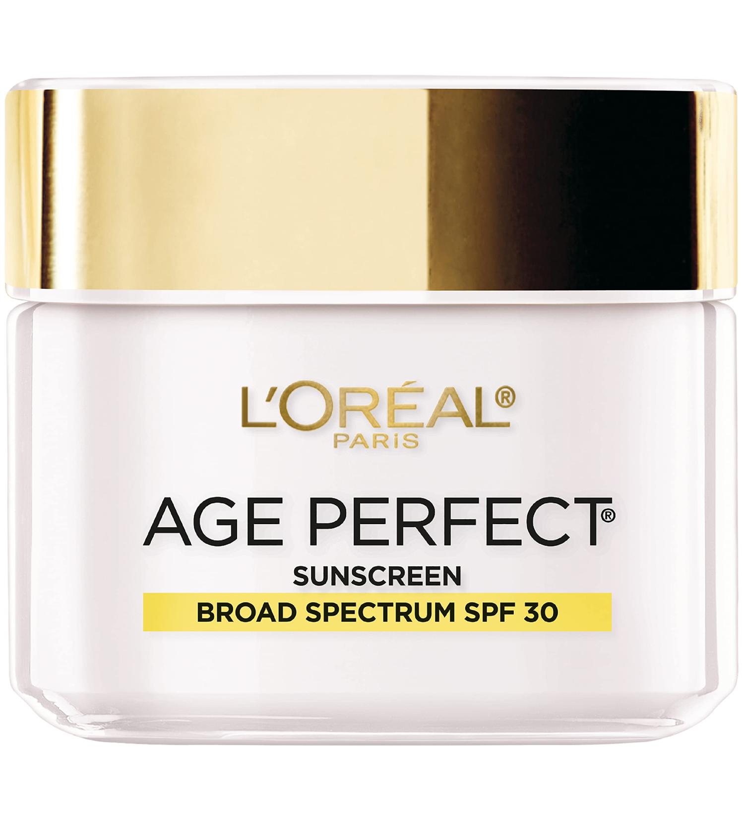 L'Oreal Paris Age Perfect Collagen Expert Anti-Aging Day Moisturizer 2.5 oz - Collagen Peptides & Niacinamide, for Mature & Sensitive Skin - Dermatologist Tested - Buy Online on SooperMarket.com