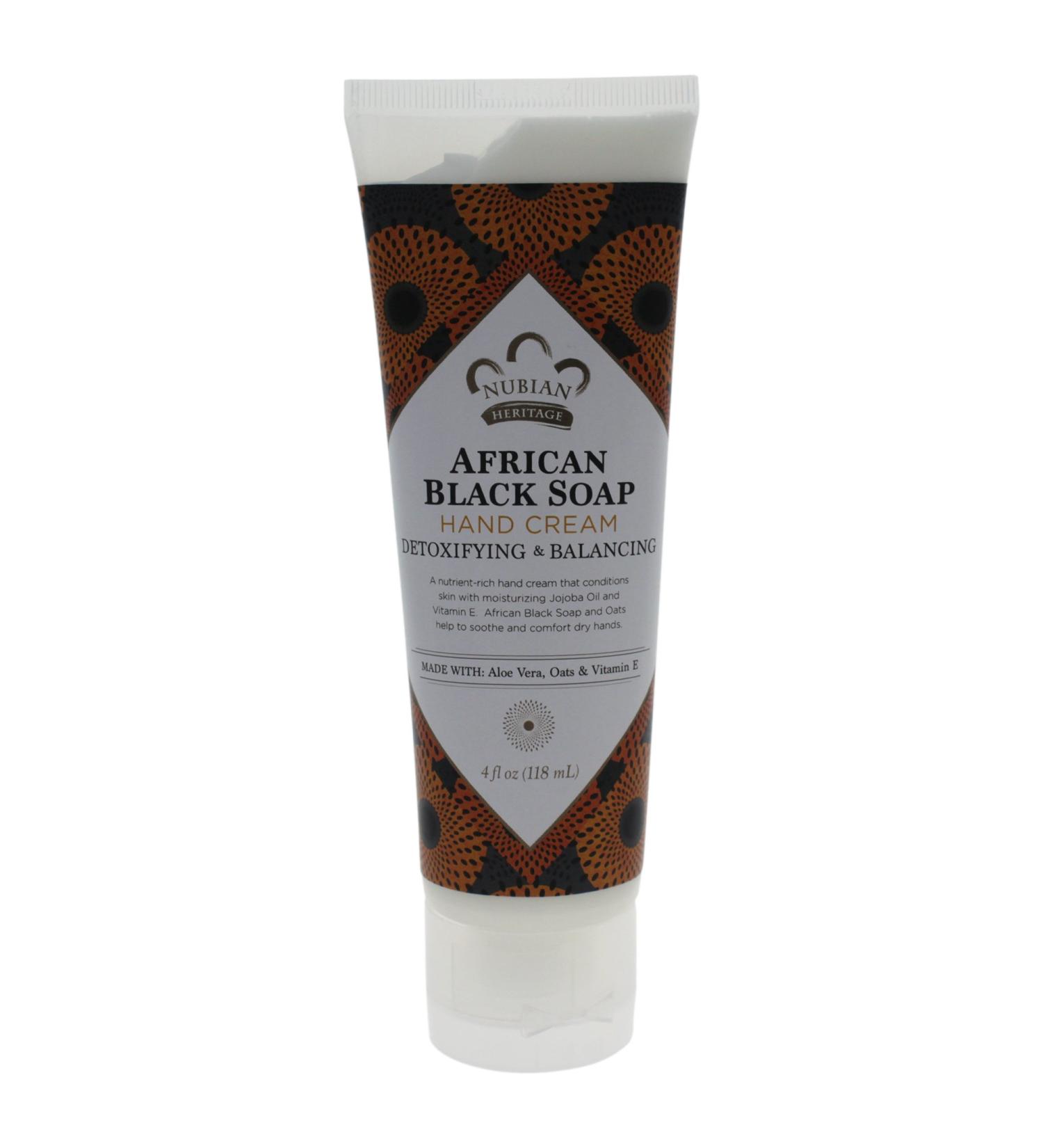 Nubian Heritage Hand Cream, African Black Soap, 4 Ounce African Black Soap 4 Ounce