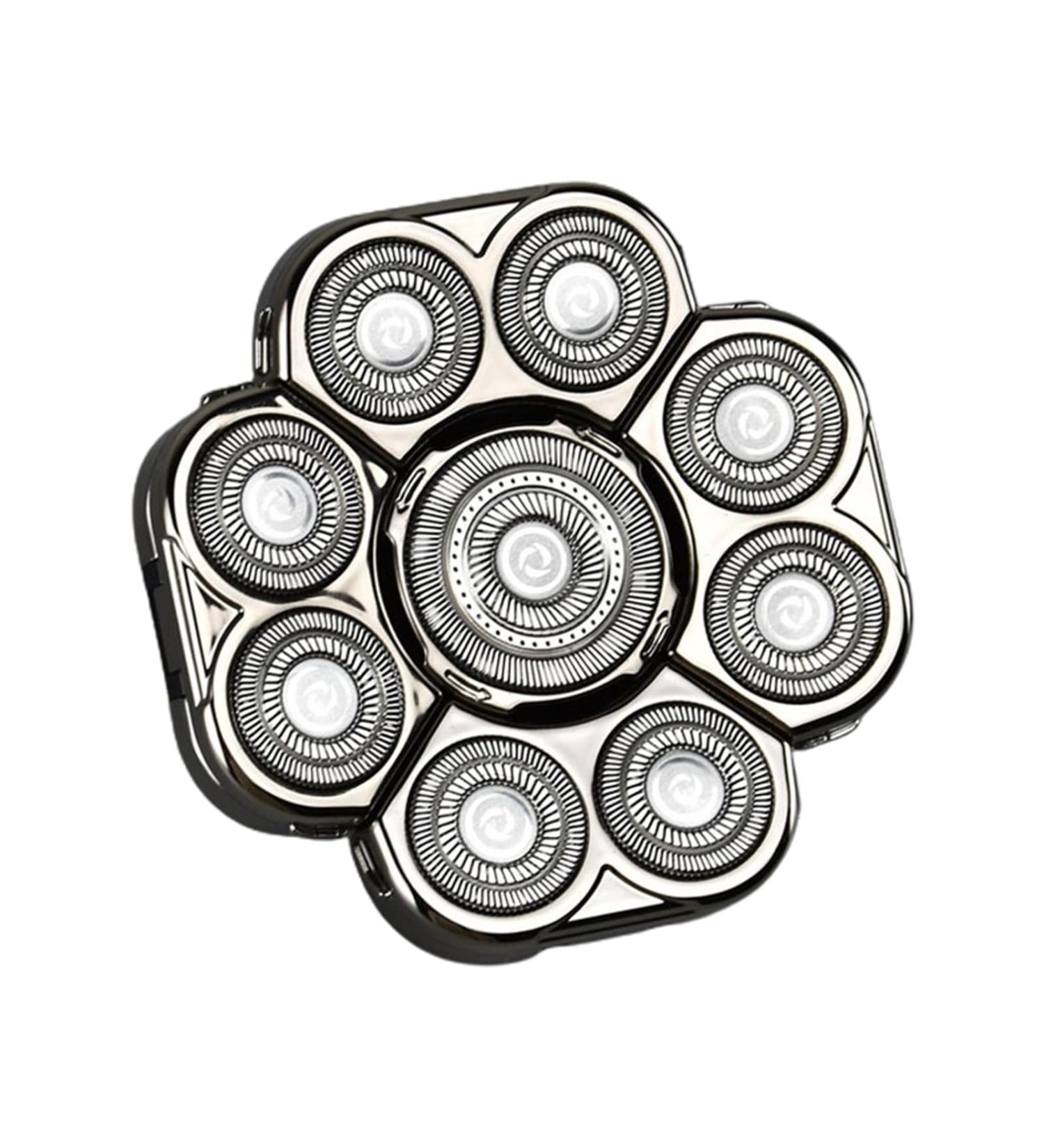 Barturer Replacement Cheese Heads for Men | Universal 9-Head Handlers & Double Ring Neamou Silver - Premium Body Hair Replacement Heads - Buy Online on SooperMarket.com
