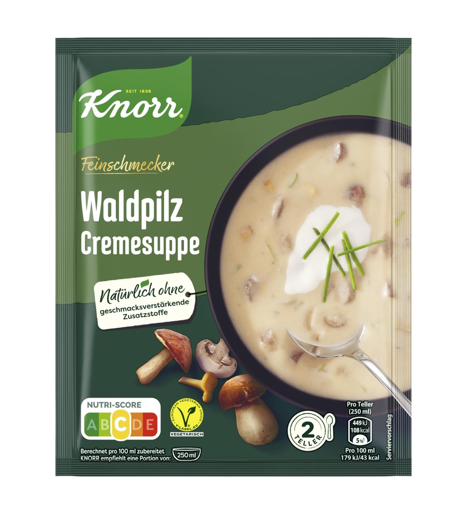 Knorr Gourmet Forest Mushroom Cream Soup - 16 Pack No Additives or Dyes - Delicious & Authentic Flavor - Buy Online on SooperMarket.com