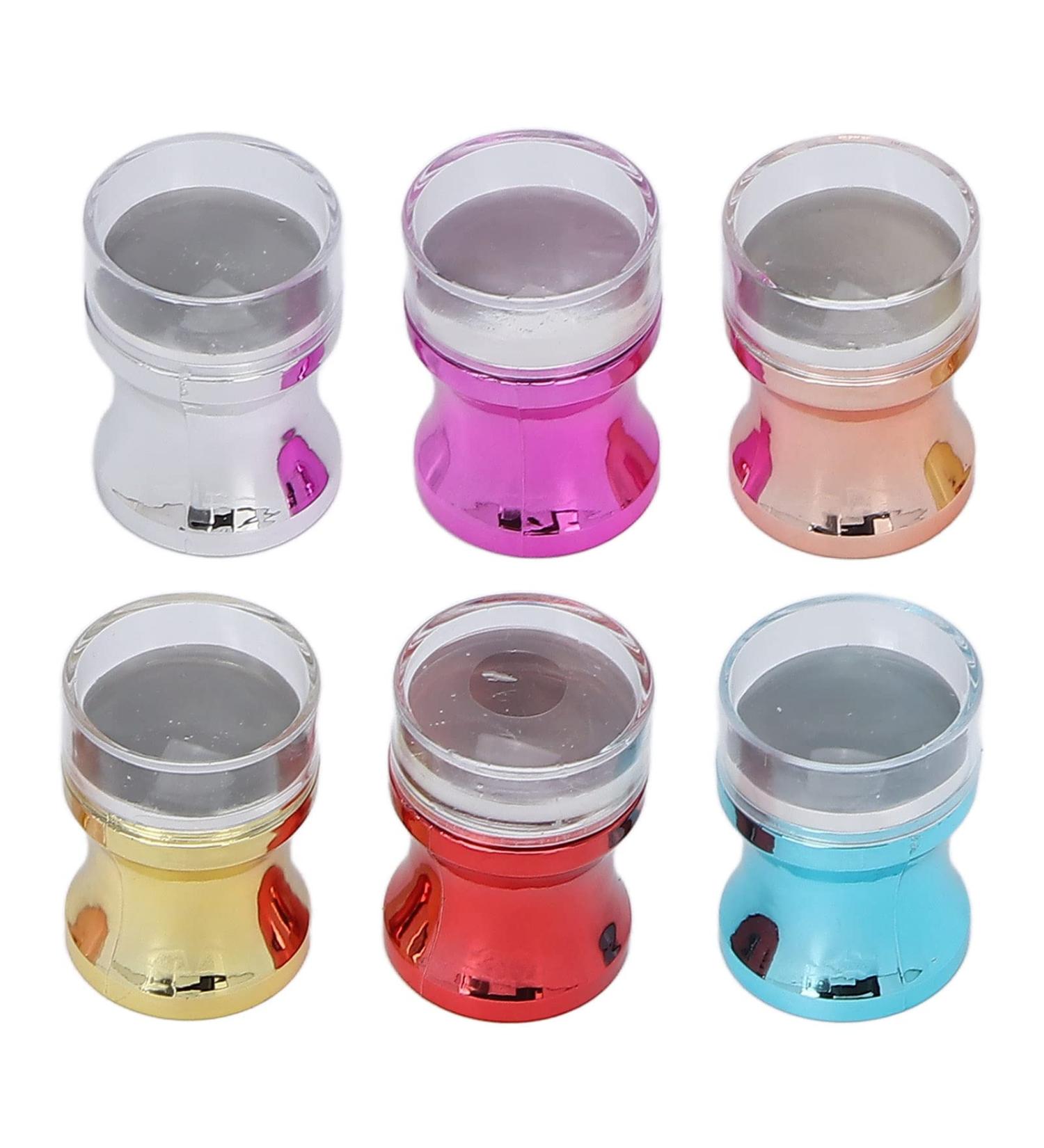 Nail Art Stamping Plate Set - Clear Silicone Stamper & Stencils for Perfect Nail Designs | 3D Nail Art Supplies - Buy Online on SooperMarket.com