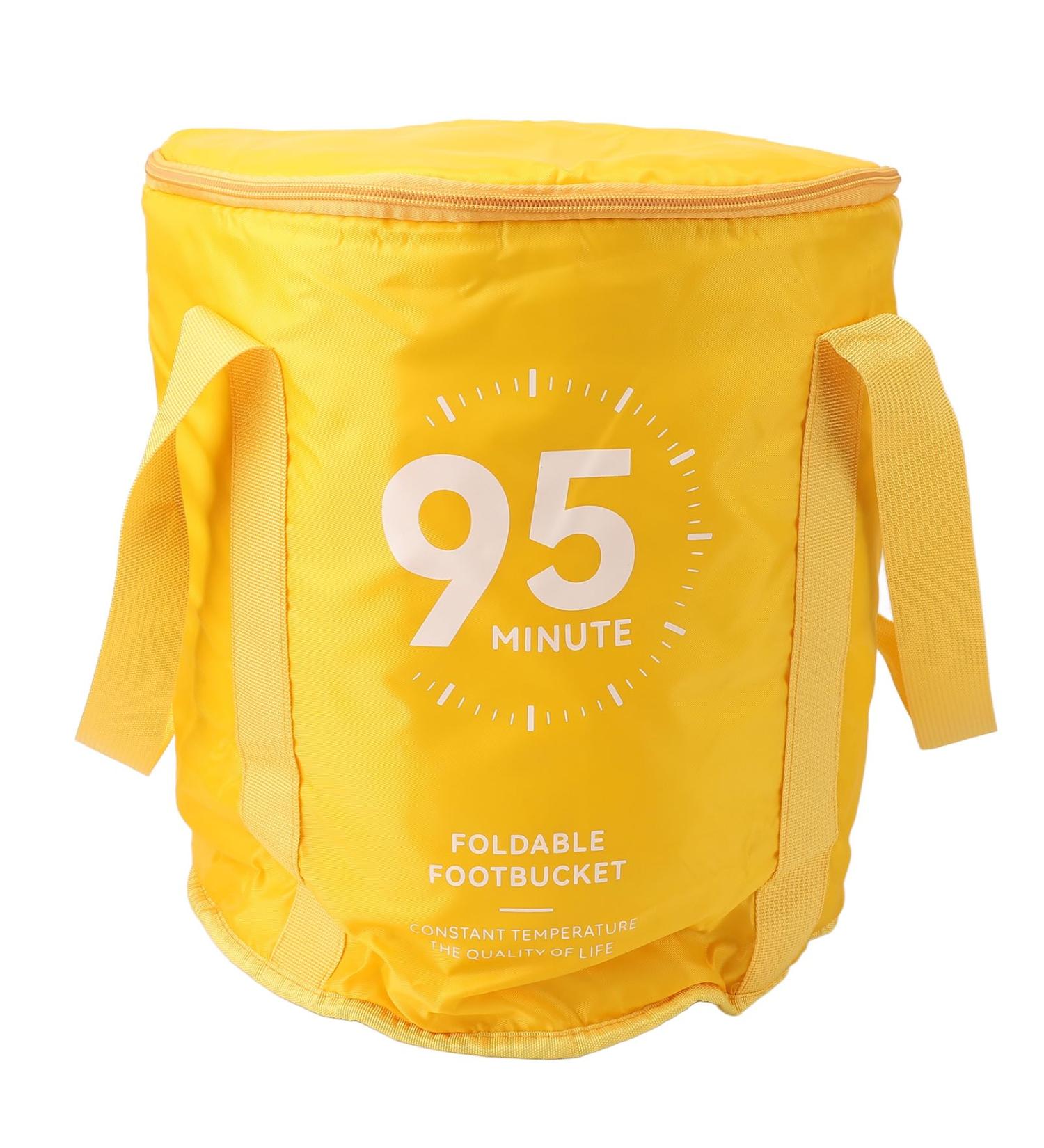 Foot Soaking Bath Bag Lightweight Preventing Tipping Folding Foot Bath Bag for Outdoors for Picnic Water Container (Mango Yellow) - Buy Online on SooperMarket.com