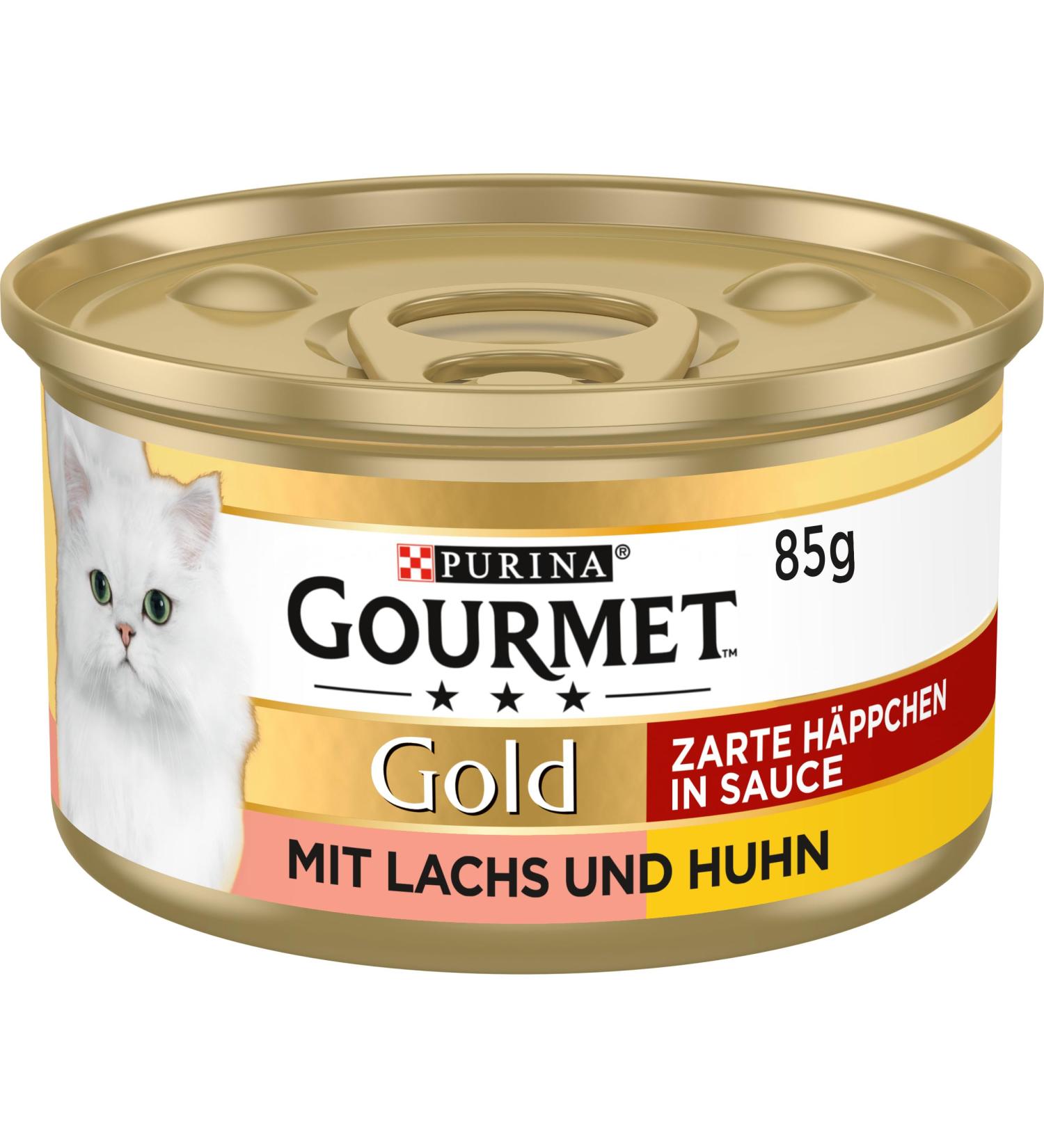 Gourmet PURINA GOURMET Gold Tender Bites in Sauce Wet Cat Food - Salmon & Chicken 12 Pack (12 x 85g) - Premium Cat Food for Picky Eaters - Buy Online on SooperMarket.com