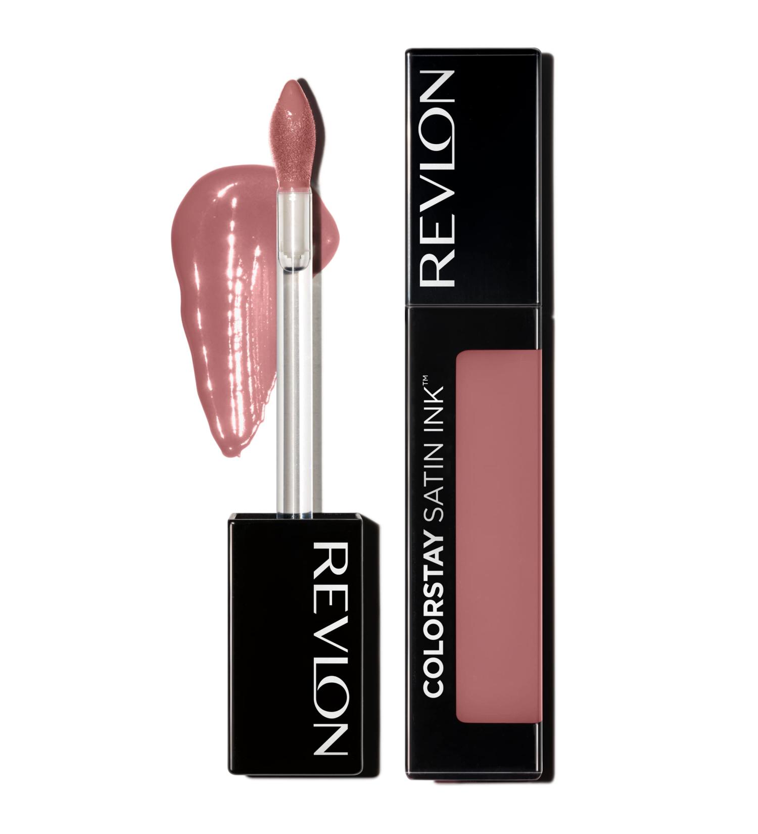 Revlon ColorStay Satin Ink Liquid Lipstick in Partner in Crime - Longwear Lip Color for Spooky Halloween Makeup - Buy Online on SooperMarket.com