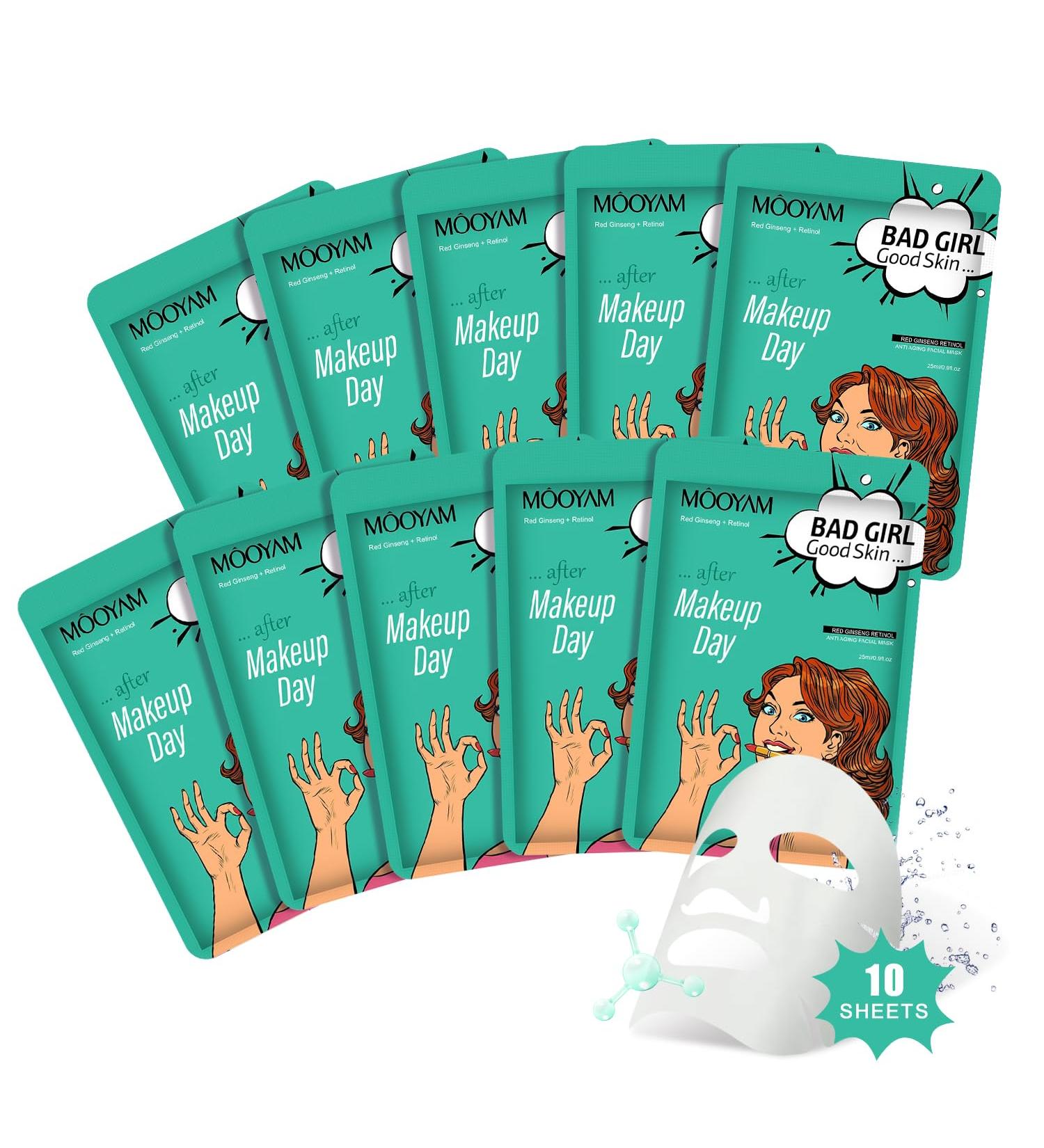 Sheet Mask Nourishing Moisturising Hyaluronic Acid Mask Skincare Korea Cosmetics Mask Ingredients For all skin types (Red ginseng) - Buy Online on SooperMarket.com