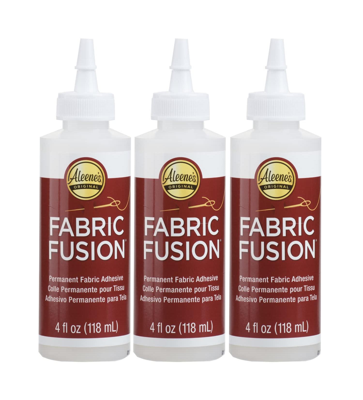 Aleene's Fabric Fusion Permanent Fabric Adhesive 3-Pack 4 oz - Set of 3 Fabric Glues 4 Oz Each - Buy Online on SooperMarket.com