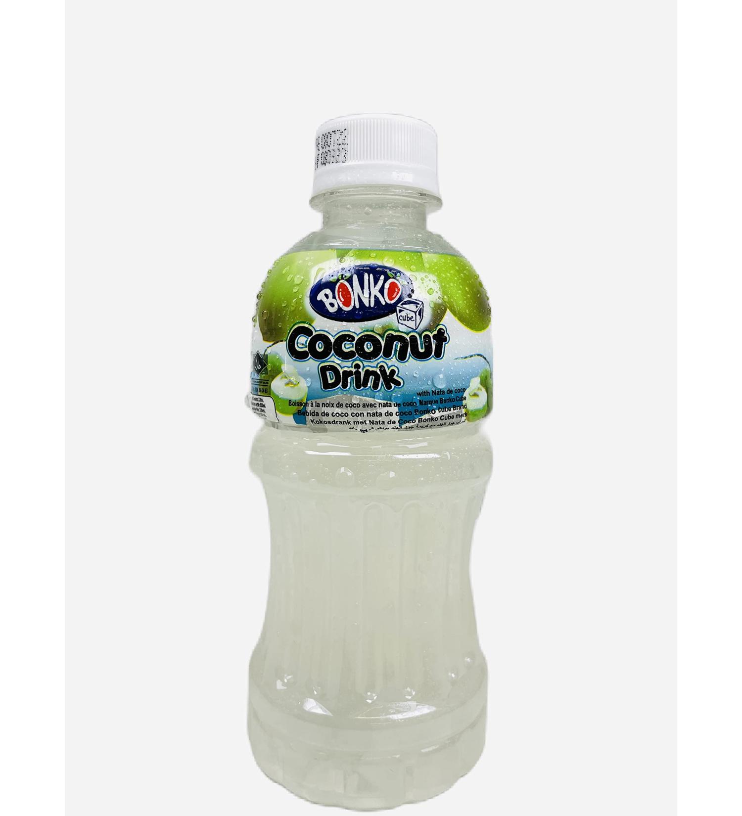 Bonko Just Drink Coconut Drink with NATA de Coco 320ml (6 Bottles) - Buy Online on SooperMarket.com