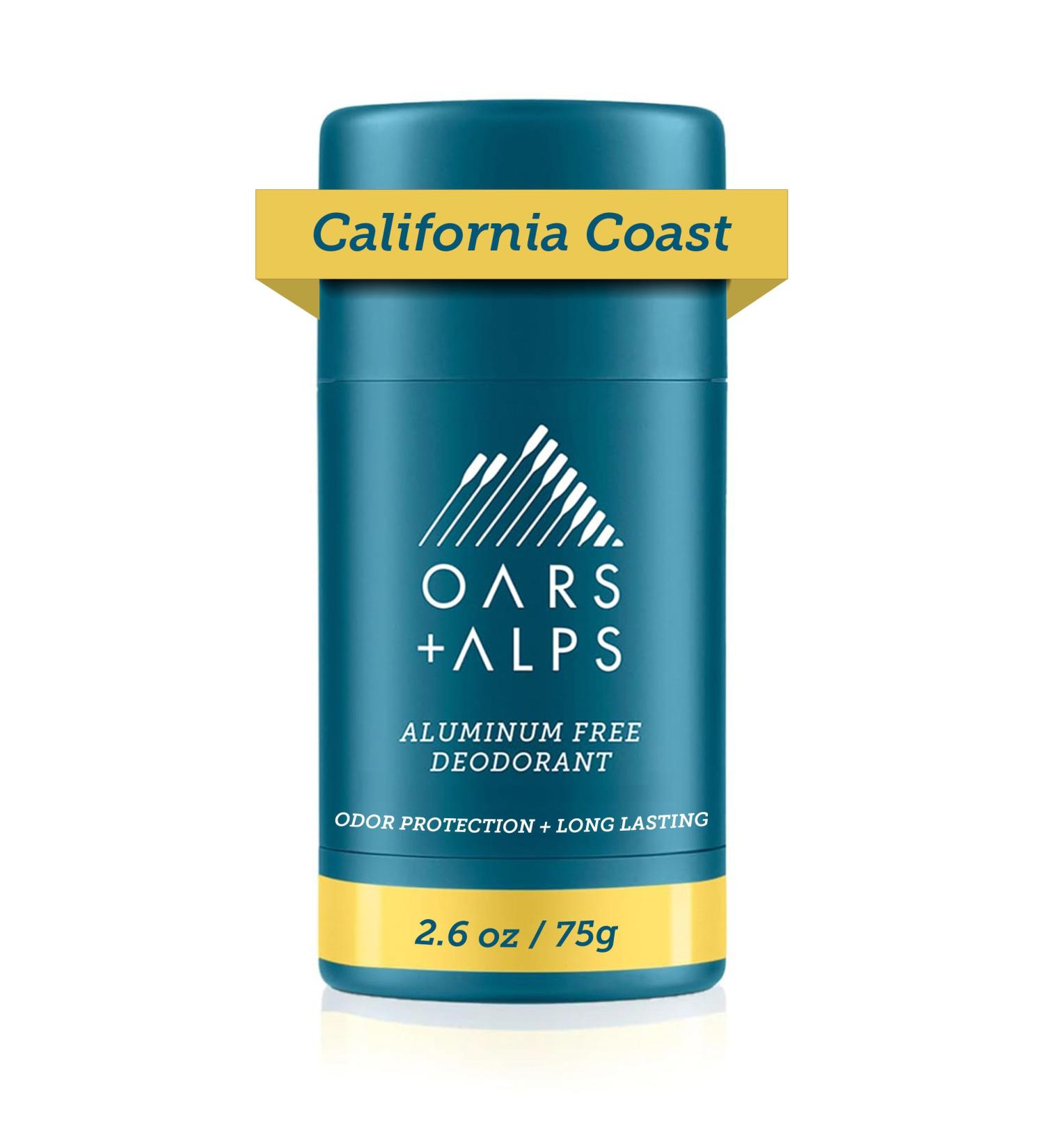 Oars + Alps Aluminum Free Deodorant for Men and Women Dermatologist Tested and Made with Clean Ingredients Vegan California Coast 1 Pack 2.6 Oz 1ct - California Coast 2.6 Ounce (Pack of 1) - Buy Online on SooperMarket.com