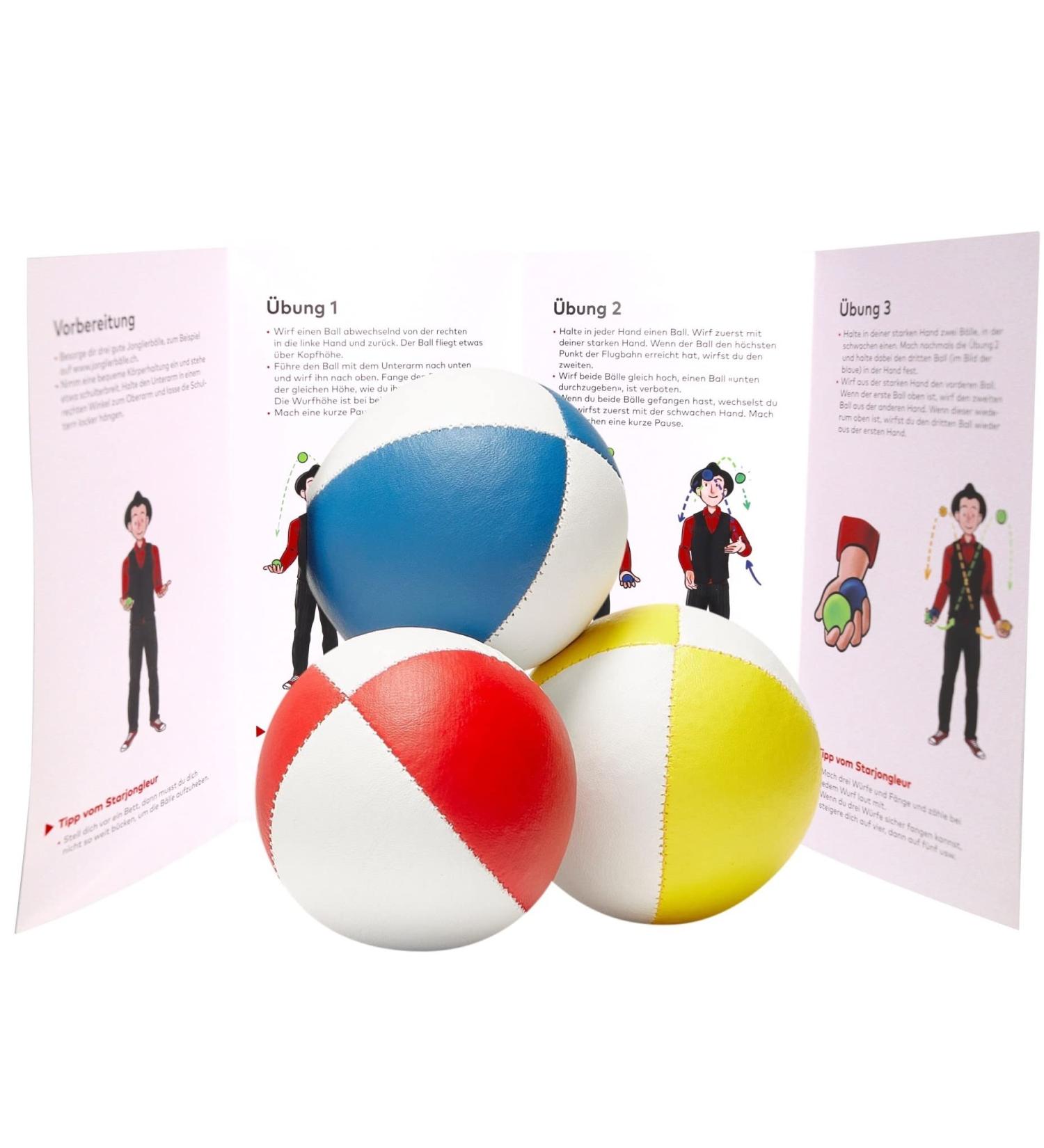 Professional Juggling Balls 3 Set | Beginner-Friendly with Instructions | Millet-Filled for Comfort - Buy Online on SooperMarket.com