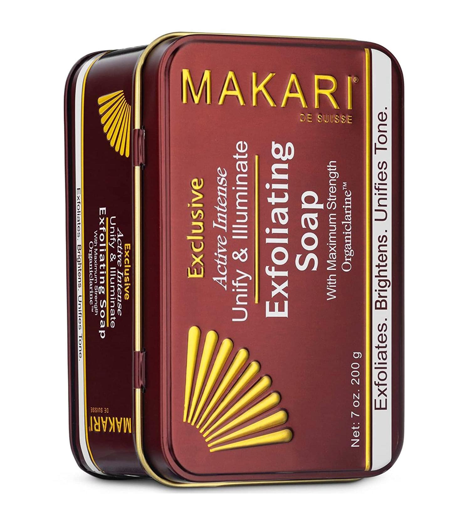 Makari Exclusive Skin Lightening Bar Soap with Organiclarine - Dark Spot, Acne Scar, Sun Patch, Stretch Mark & Hyperpigmentation Treatment - 7oz - Buy Online on SooperMarket.com