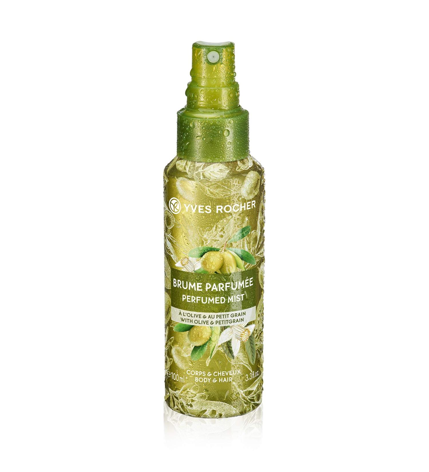 Yves Rocher Olive Petitgrain Perfumed Spray for Body & Hair 100 ml./3.38 fl.oz. - Buy Online on SooperMarket.com